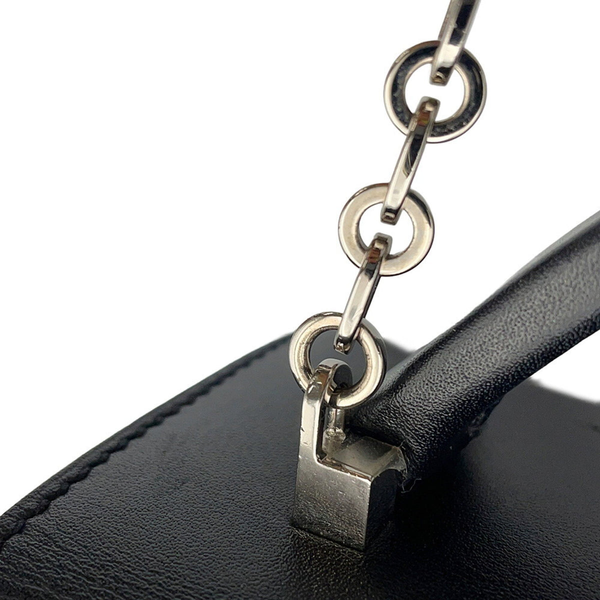 Hermes Black Tadelakt Leather Handbag (Pre-Owned)