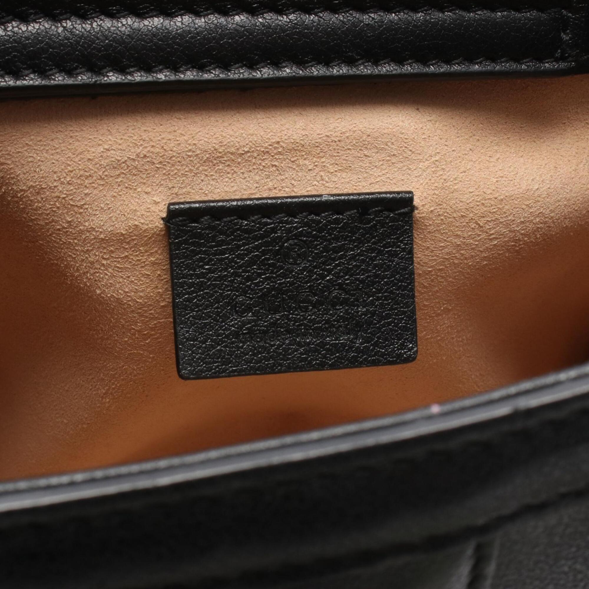 Gucci Black Leather Handbag (Pre-Owned)
