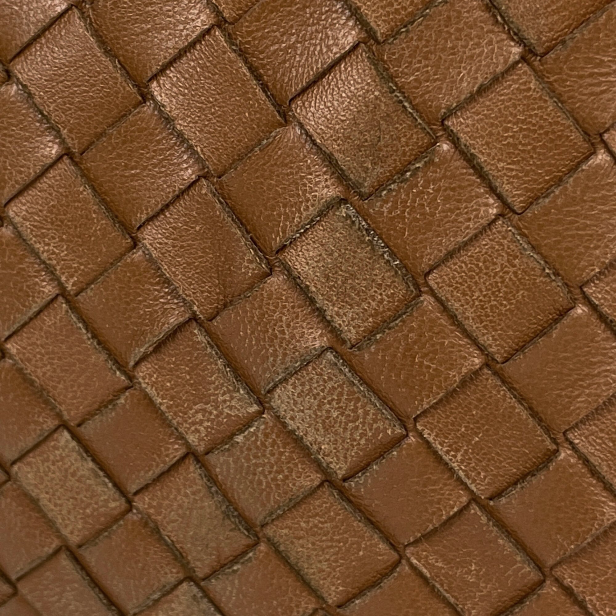 Bottega Veneta Brown Leather Handbag Shoulder Bag (Pre-Owned)