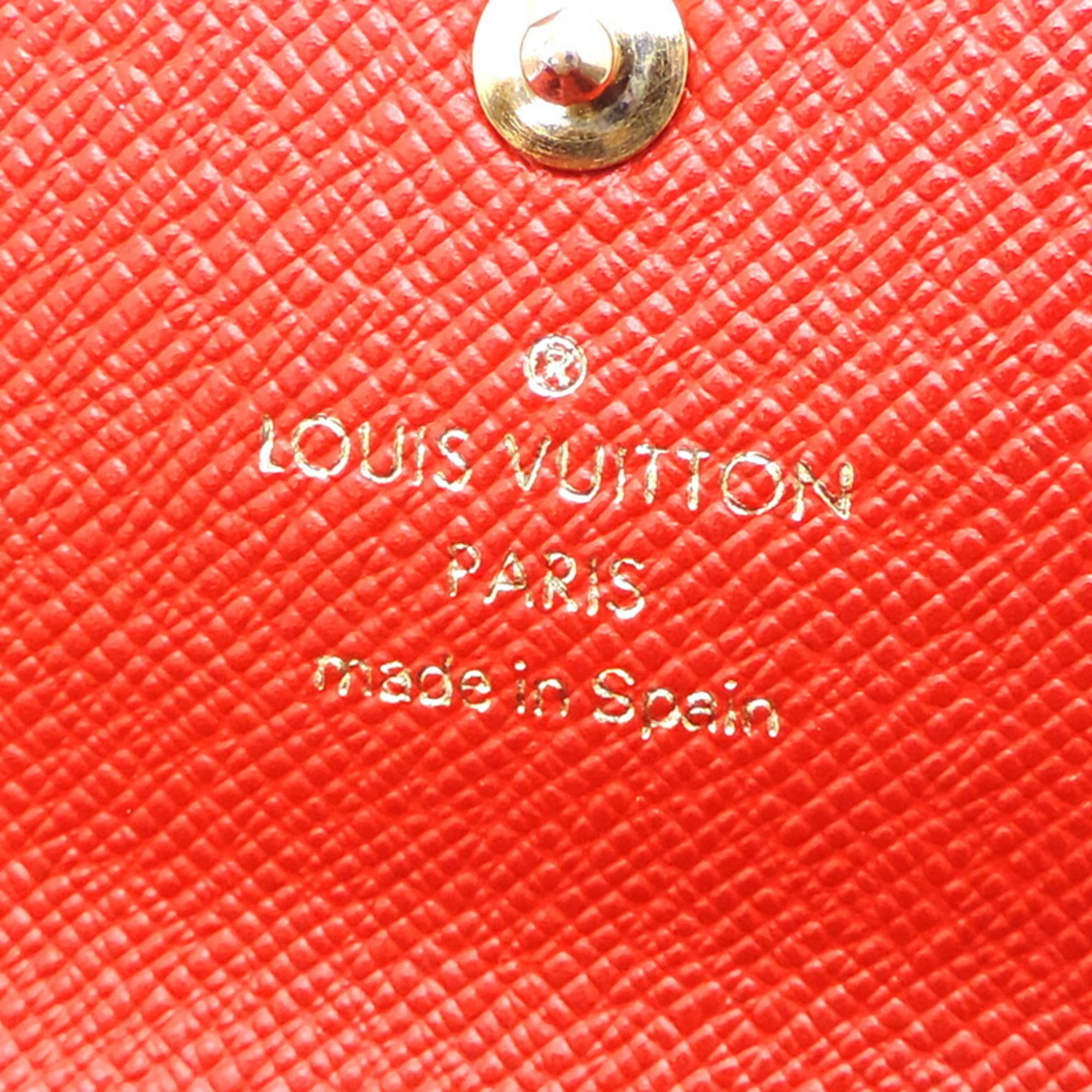 Louis Vuitton Epi Castilian Red Red Color Epi Leather Long Wallet (Bi-Fold) (Pre-Owned)