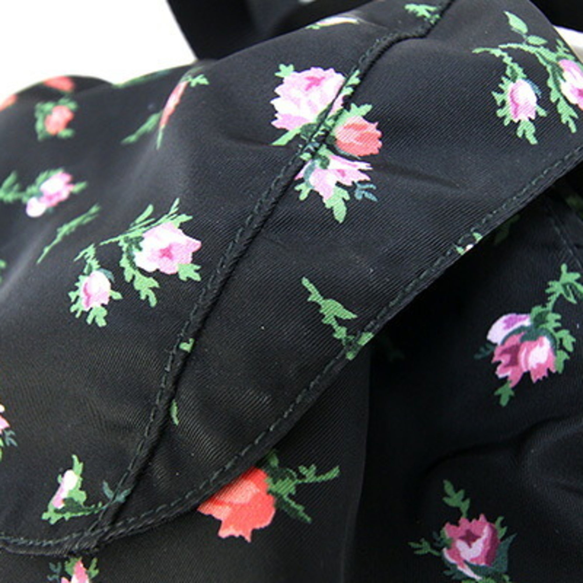 Prada Black Pink White Nylon Backpack (Pre-Owned)