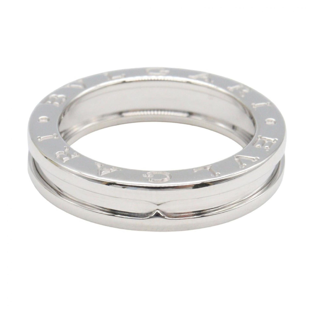 Bvlgari Silver White Gold (18K) Band Ring (Pre-Owned)