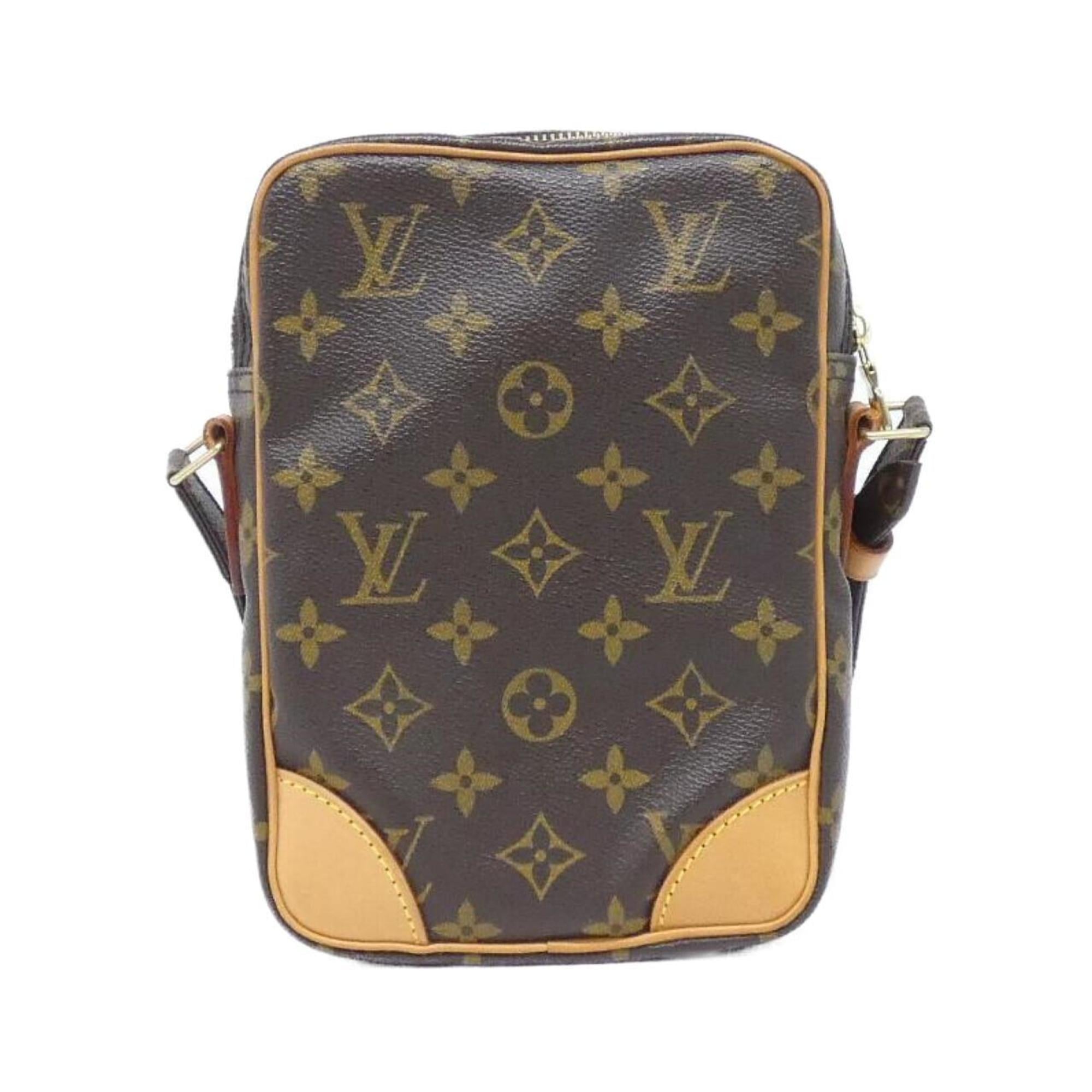 Louis Vuitton Marron Coated Canvas Shoulder Bag (Pre-Owned)