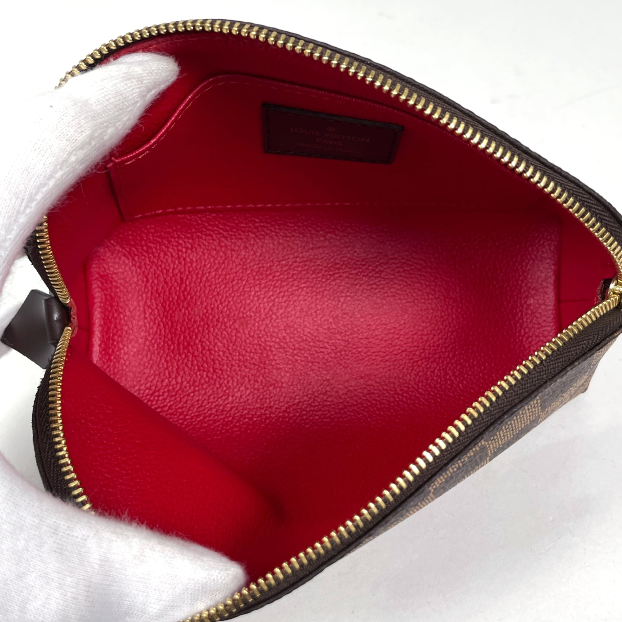 Louis Vuitton Brown Damier Canvas Pochette Pouch (Pre-Owned)