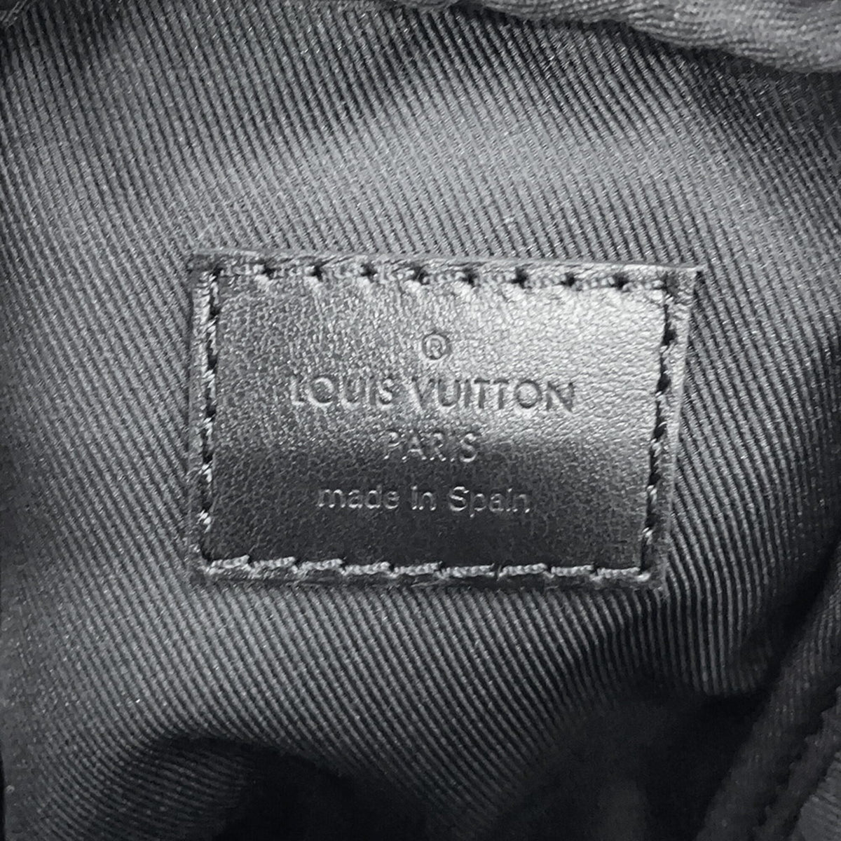 Louis Vuitton Noir Monogram Shadow Shoulder Bag (Pre-Owned)