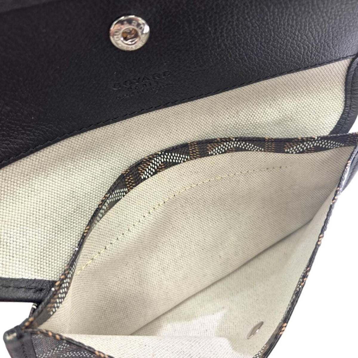 Goyard Black Brown Coated Canvas Pouch Shoulder Bag Tote Bag (Pre-Owned)