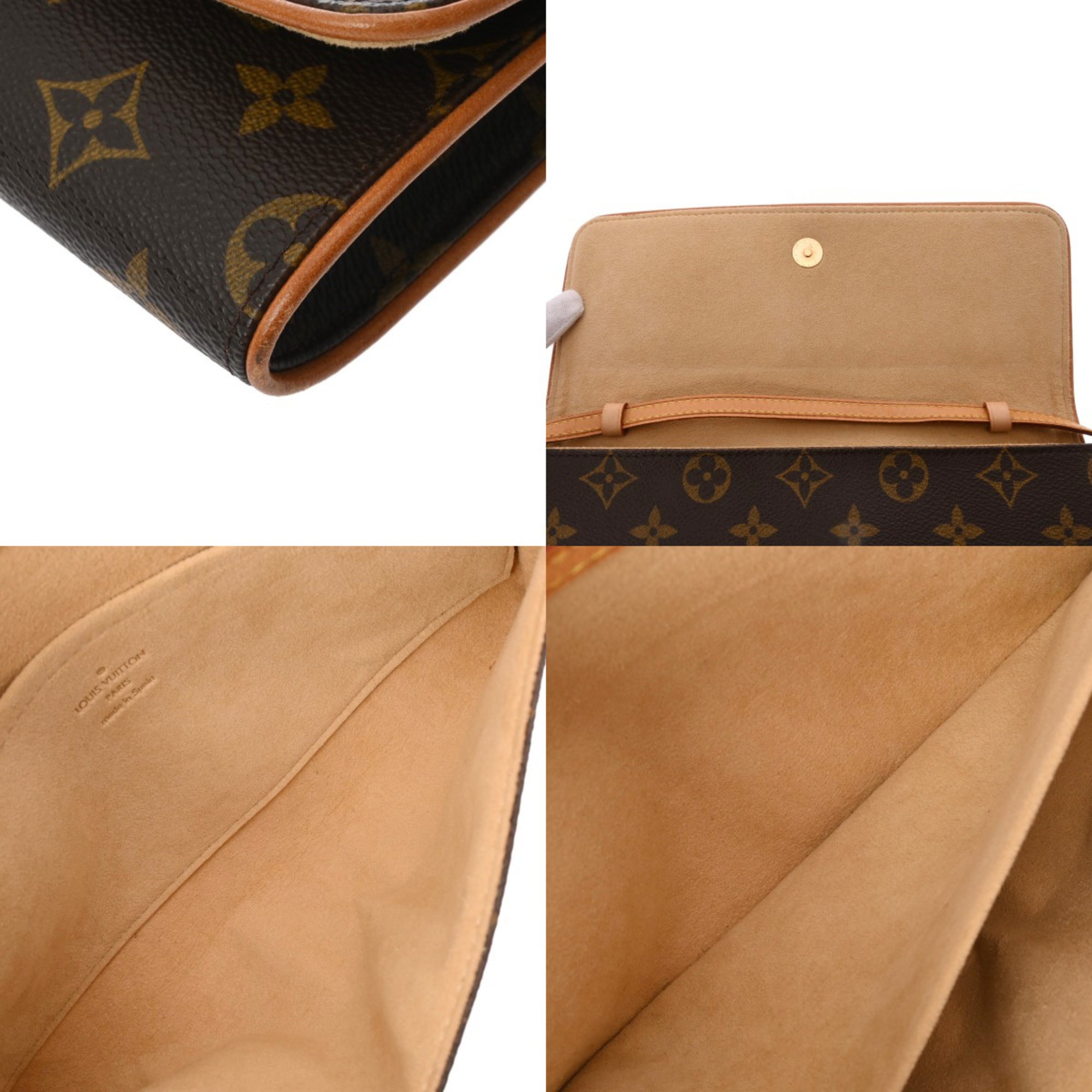 Louis Vuitton Monogram Brown Monogram Pochette Shoulder Bag (Pre-Owned)