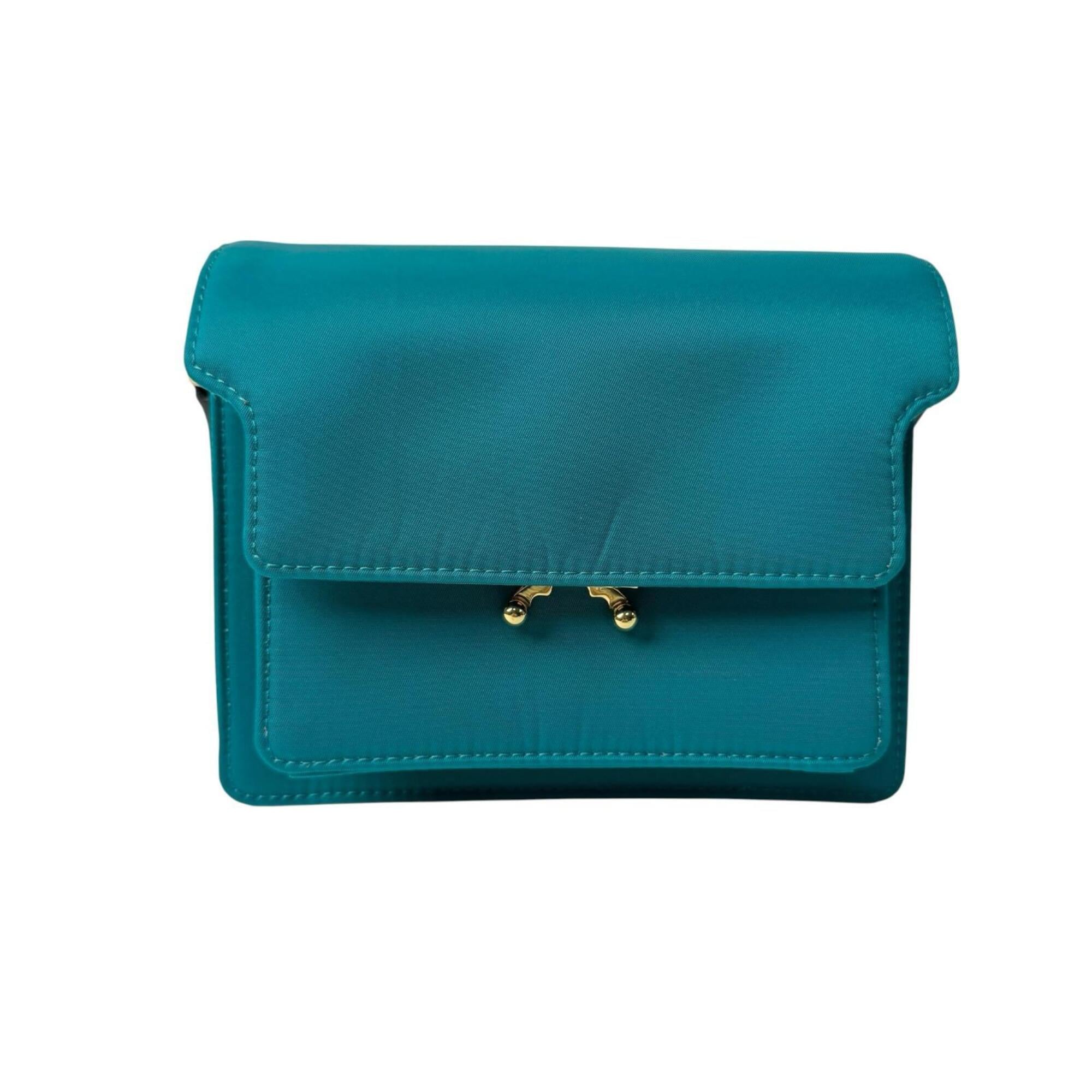Marni Blue Green Nylon Shoulder Bag (Pre-Owned)