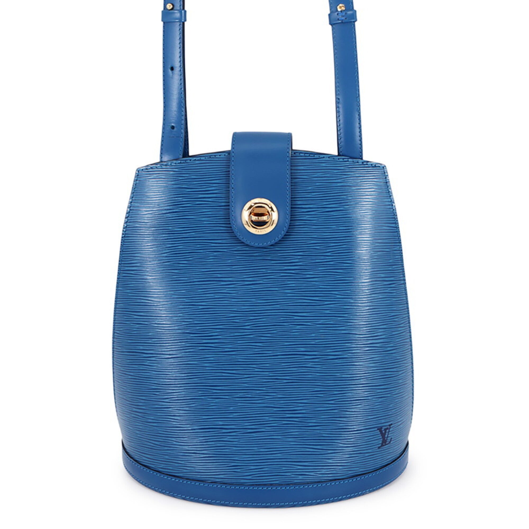 Louis Vuitton Toledo Blue Epi Leather Handbag Shoulder Bag (Pre-Owned)