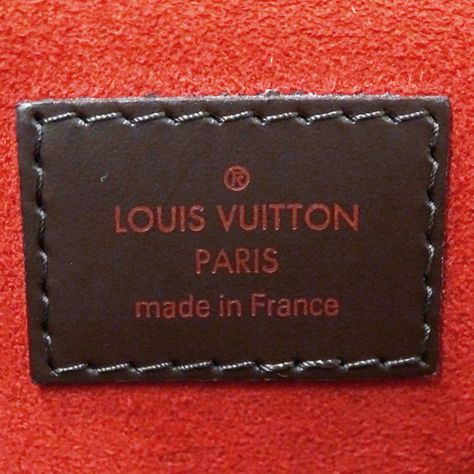Louis Vuitton Brown Damier Canvas Handbag Shoulder Bag (Pre-Owned)