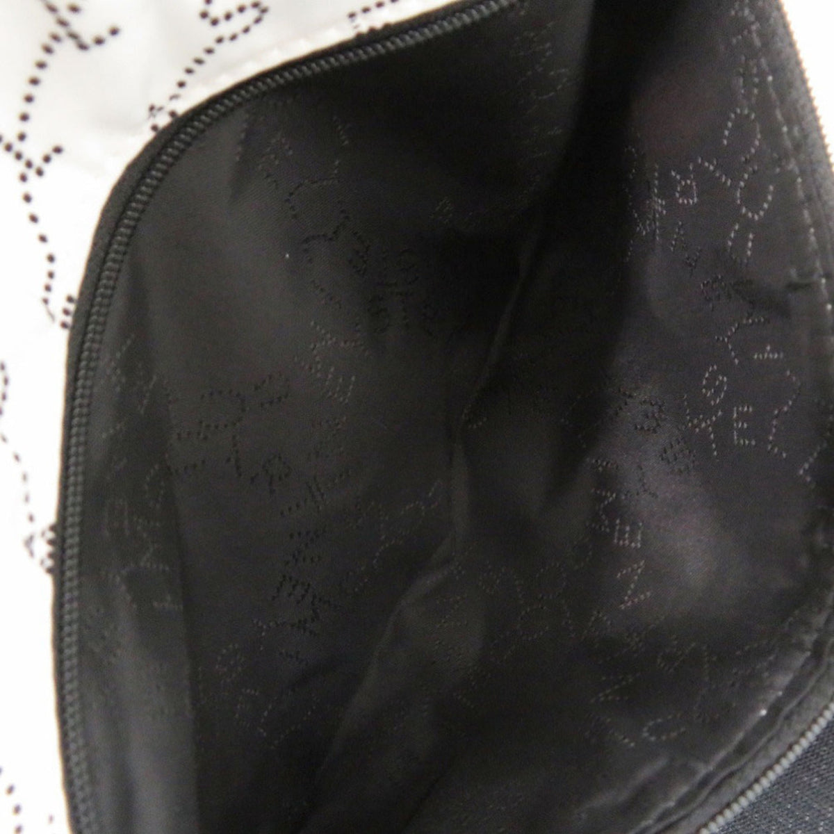 Stella Mccartney Black White Nylon Fanny Pack Sling Bag (Pre-Owned)