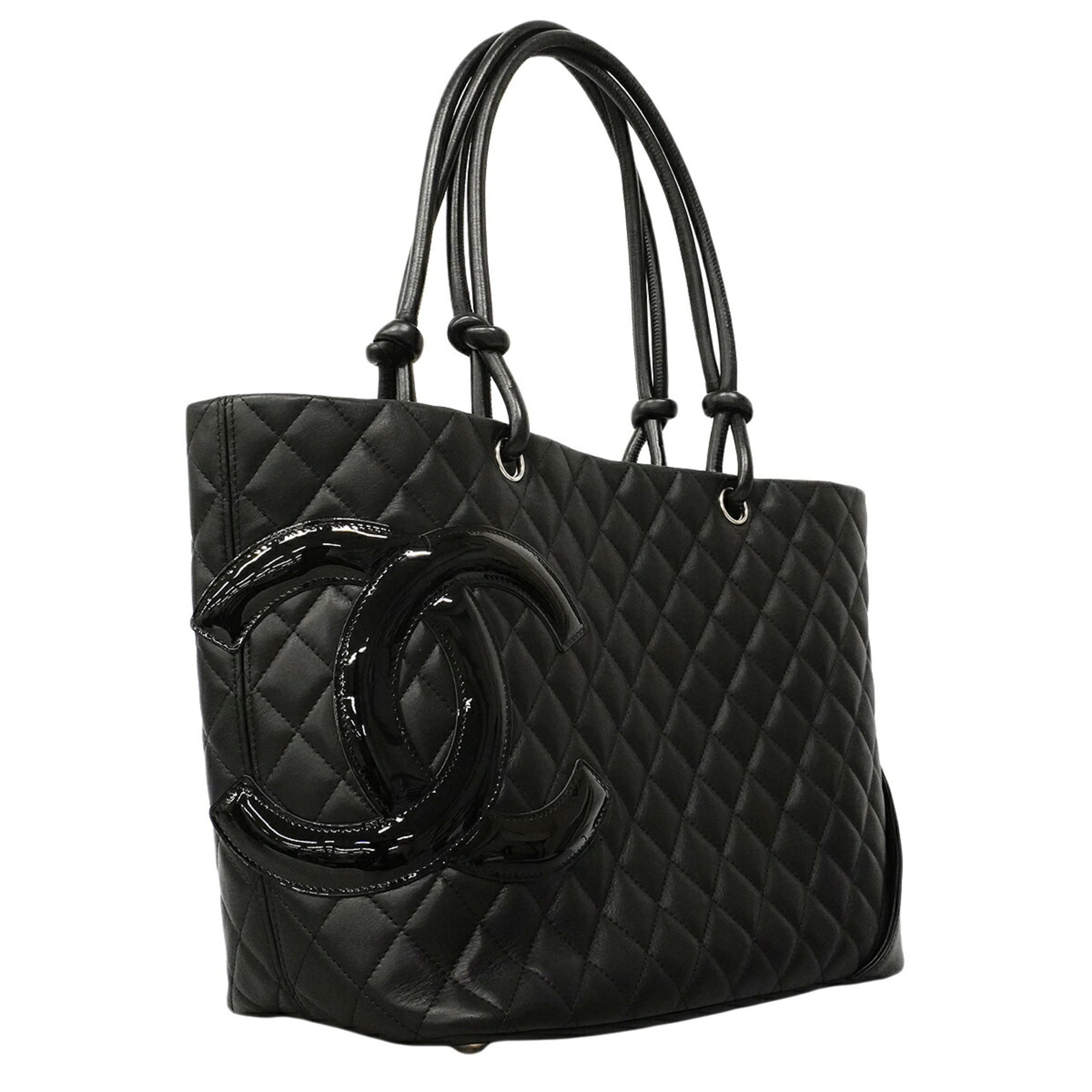 Chanel Black Leather Tote Bag (Pre-Owned)