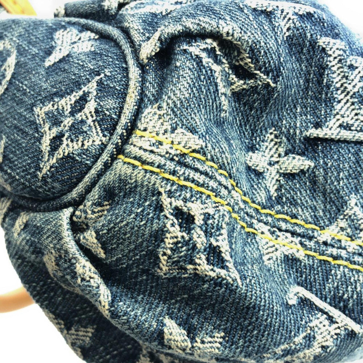Louis Vuitton Monogram Denim Blue Monogram Denim Handbag (Pre-Owned)