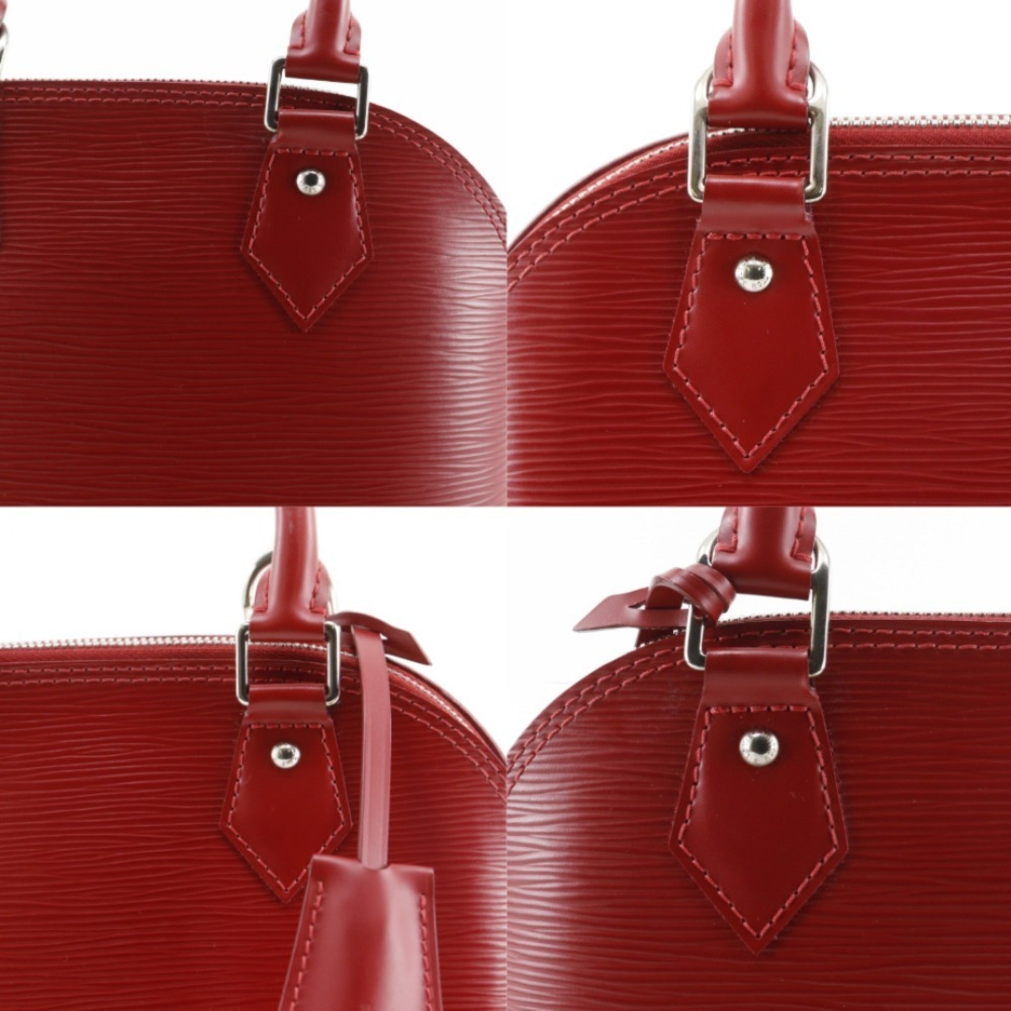 Louis Vuitton Red Color Epi Leather Handbag (Pre-Owned)