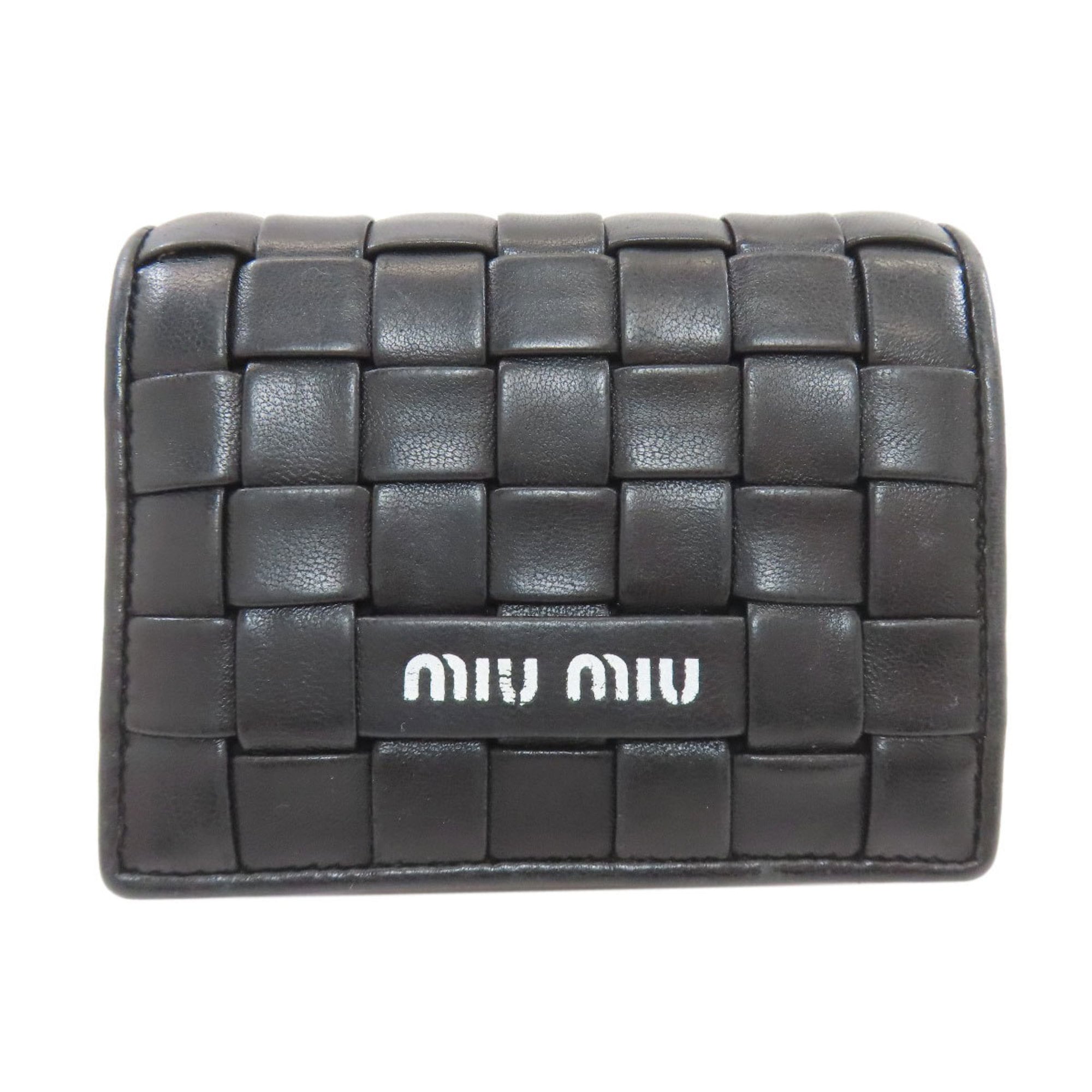Miu Miu Black Leather Wallet (Bi-Fold) (Pre-Owned)