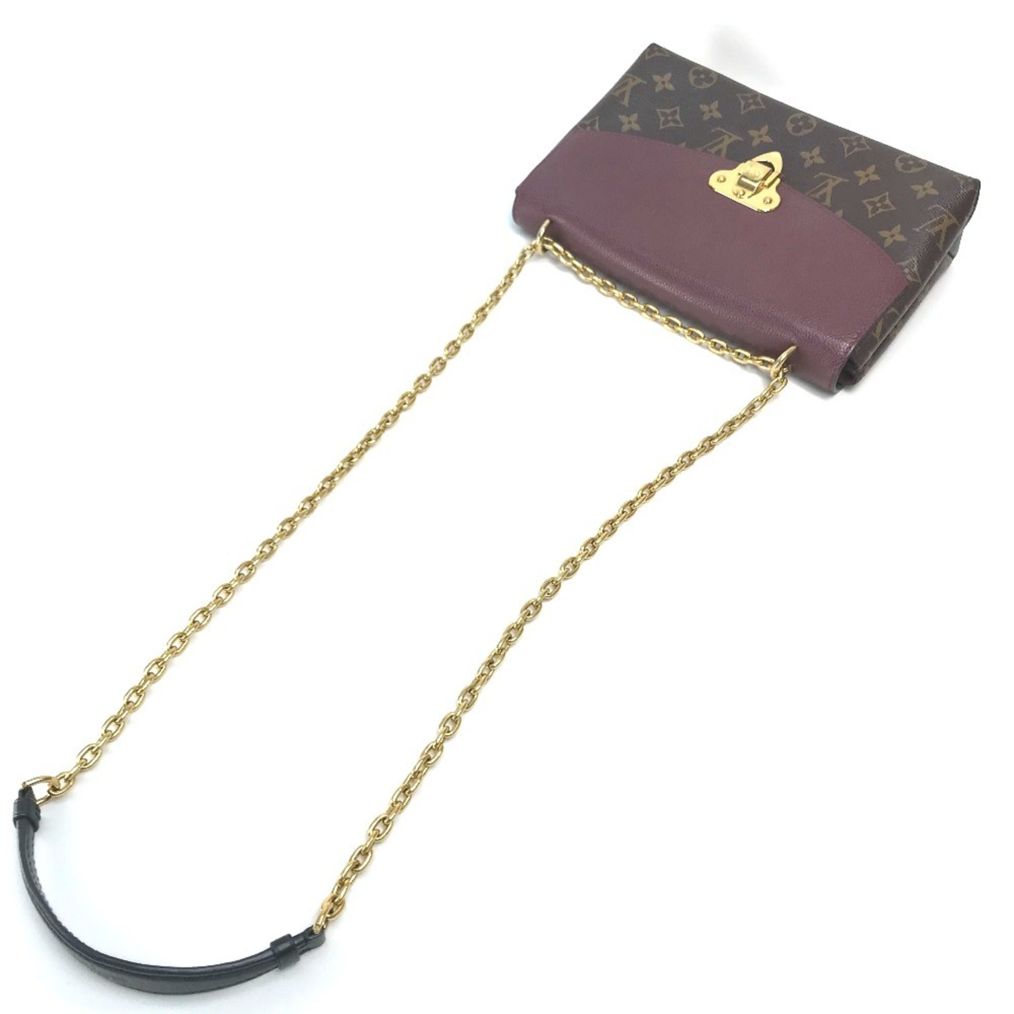 Louis Vuitton Bordeaux Brown Monogram Leather Shoulder Bag (Pre-Owned)
