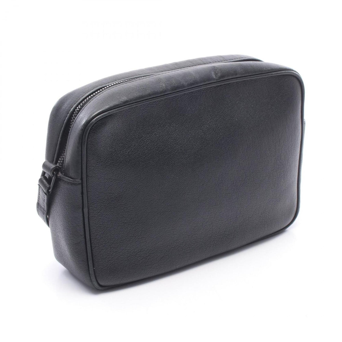 Yves Saint Laurent Black Leather Handbag Shoulder Bag (Pre-Owned)