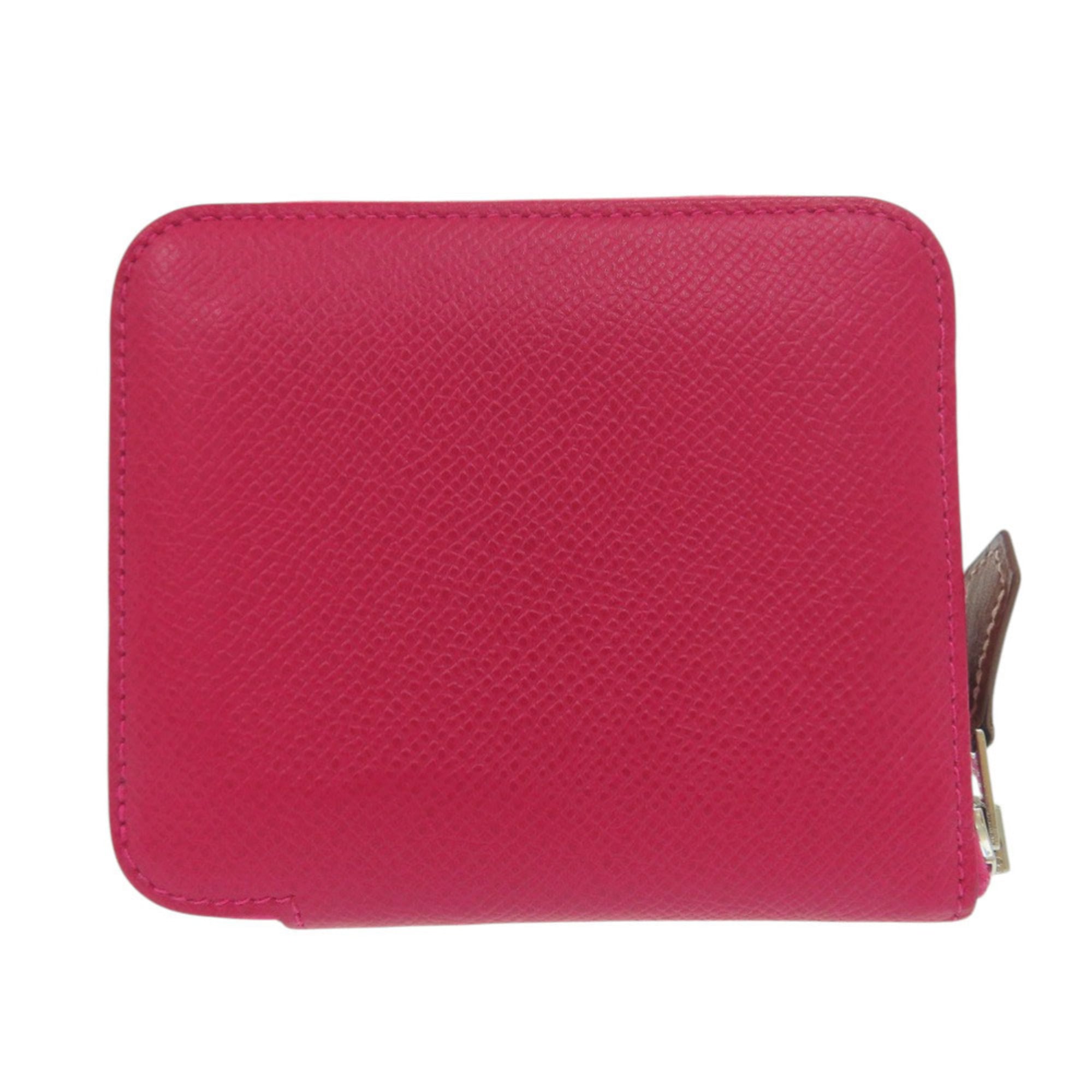 Hermes Pink Barenia Leather Epsom Leather Coin Purse/Coin Case (Pre-Owned)