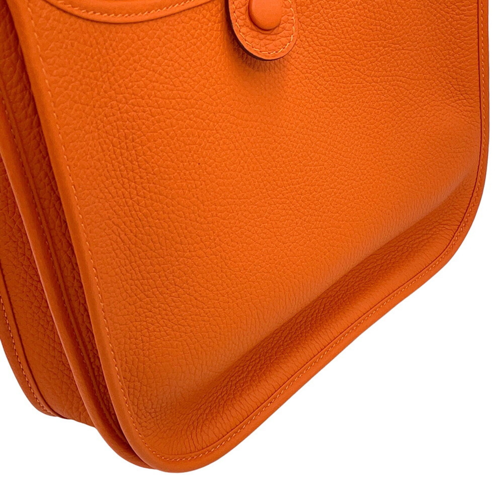 Hermes Evelyne Feu Taurillon Clemence Leather Handbag Shoulder Bag (Pre-Owned)
