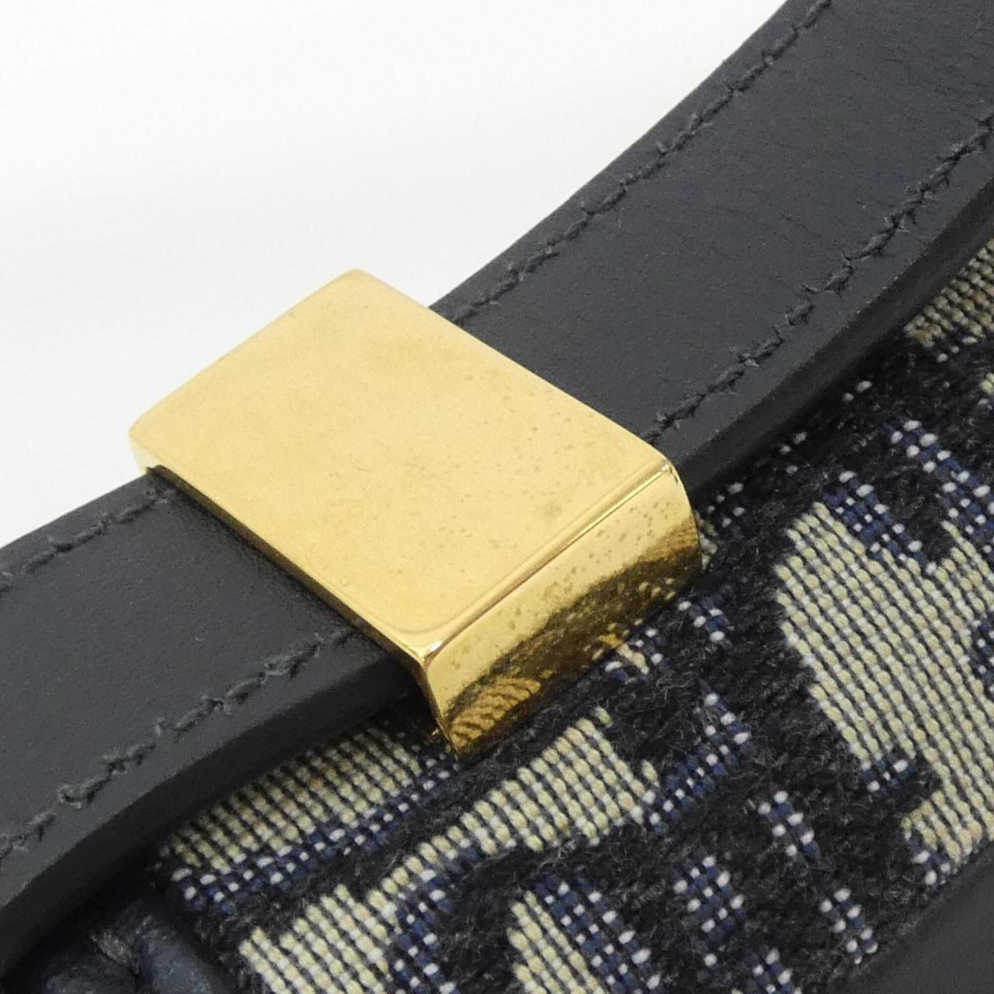 Christian Dior Blue Canvas Shoulder Bag (Pre-Owned)