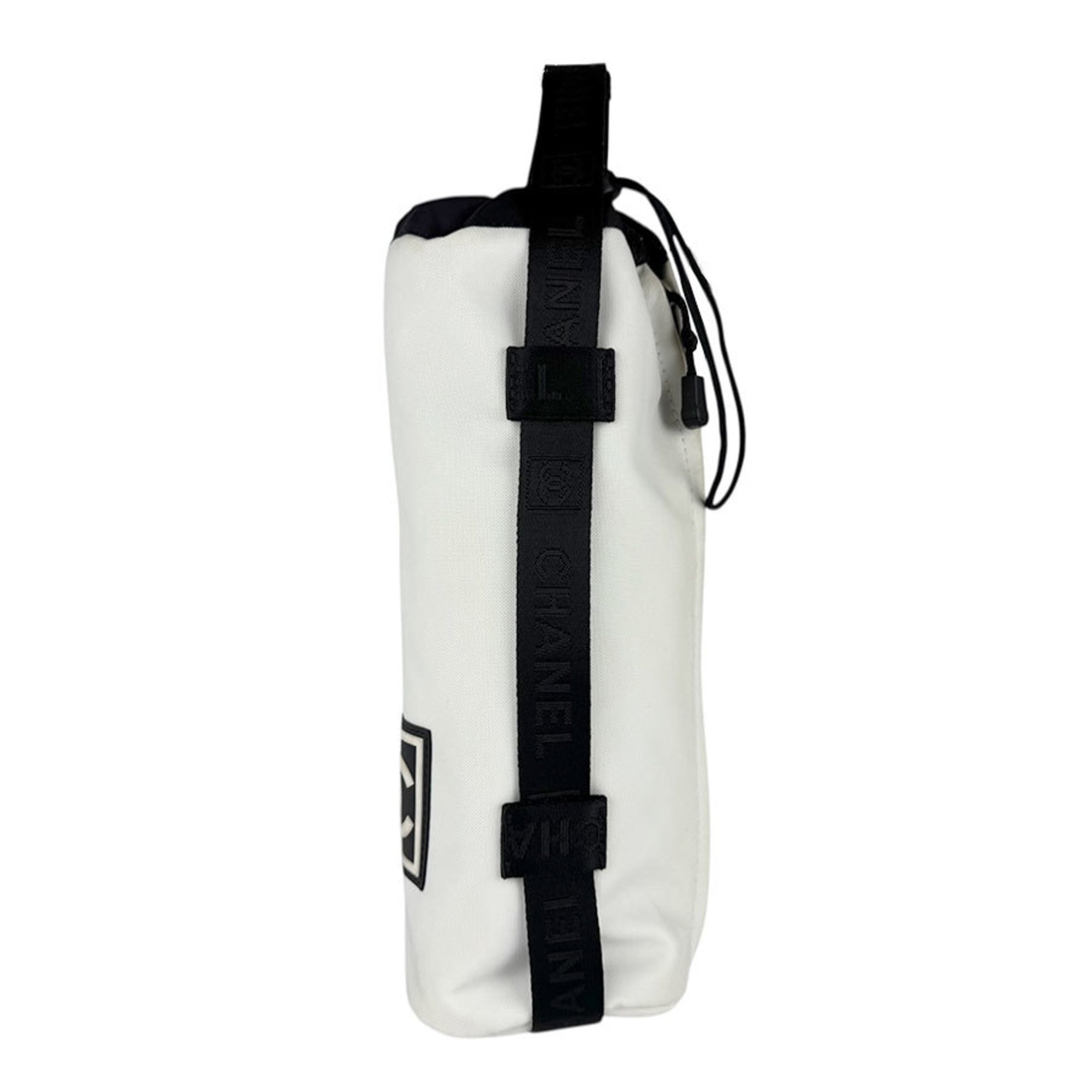 Chanel Black White Nylon Pouch (Pre-Owned)
