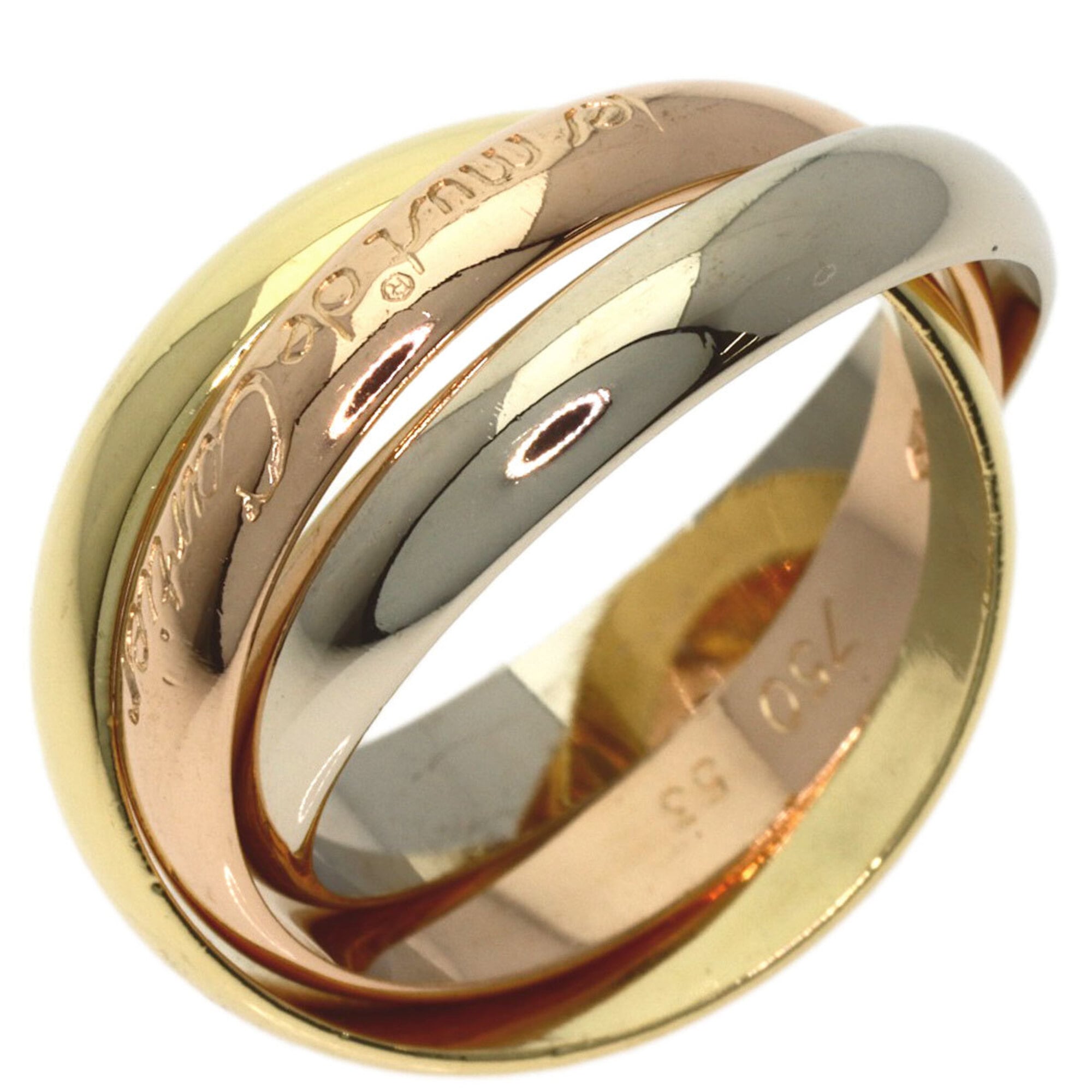Cartier Yellow Gold (18K) Pink Gold (18K) White Gold (18K) Band Ring (Pre-Owned)