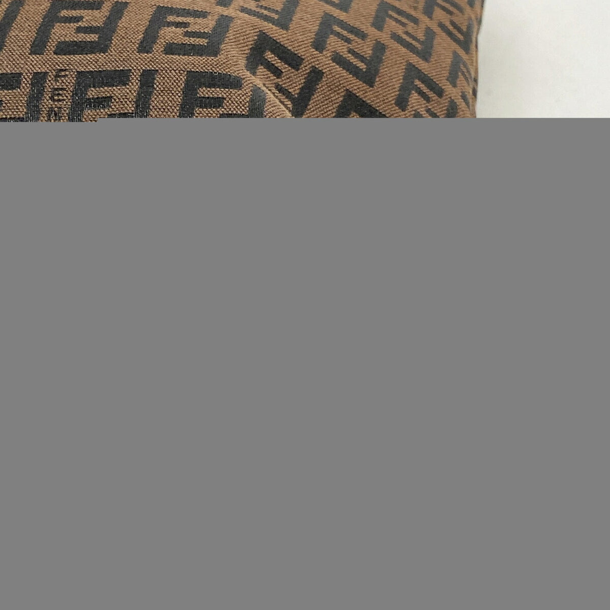 Fendi Black Brown Nylon Canvas Tote Bag (Pre-Owned)