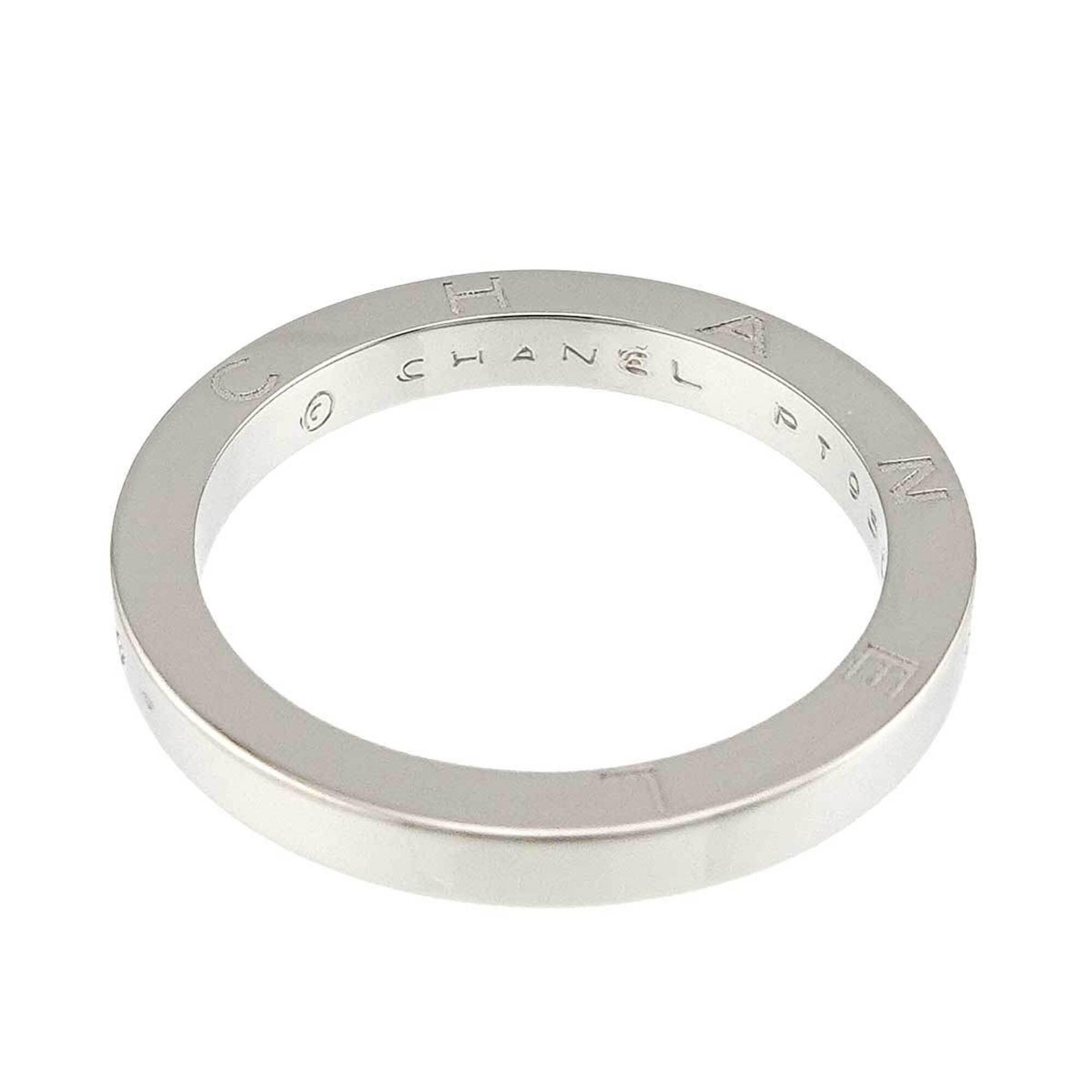 Chanel Platinum 950 Band Ring (Pre-Owned)