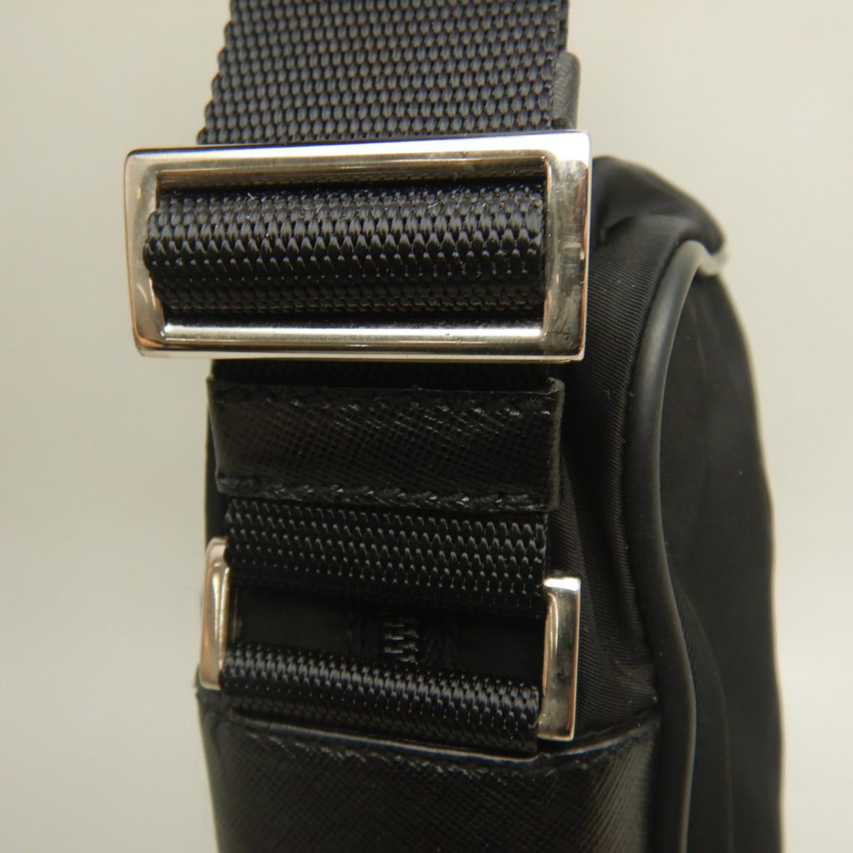 Prada Nero Nylon Shoulder Bag (Pre-Owned)