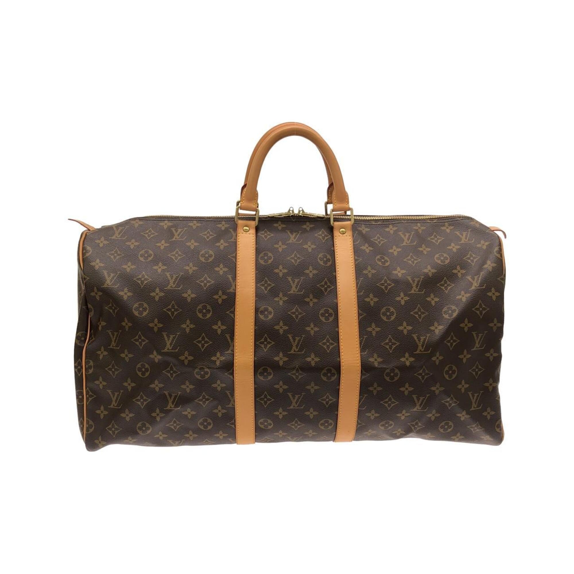 Louis Vuitton Marron Coated Canvas Boston Bag (Pre-Owned)