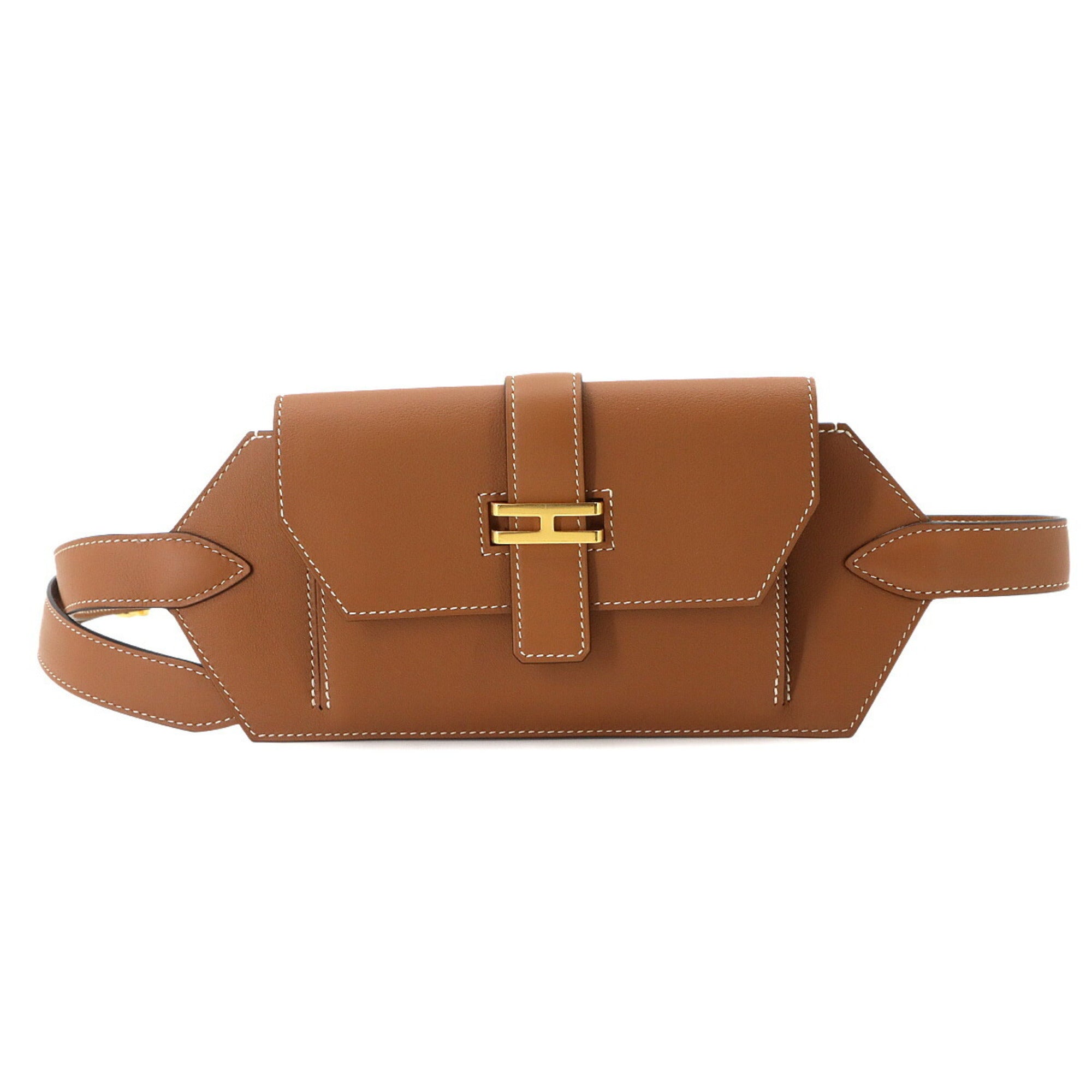 Hermes Brown Swift Leather Fanny Pack (Pre-Owned)