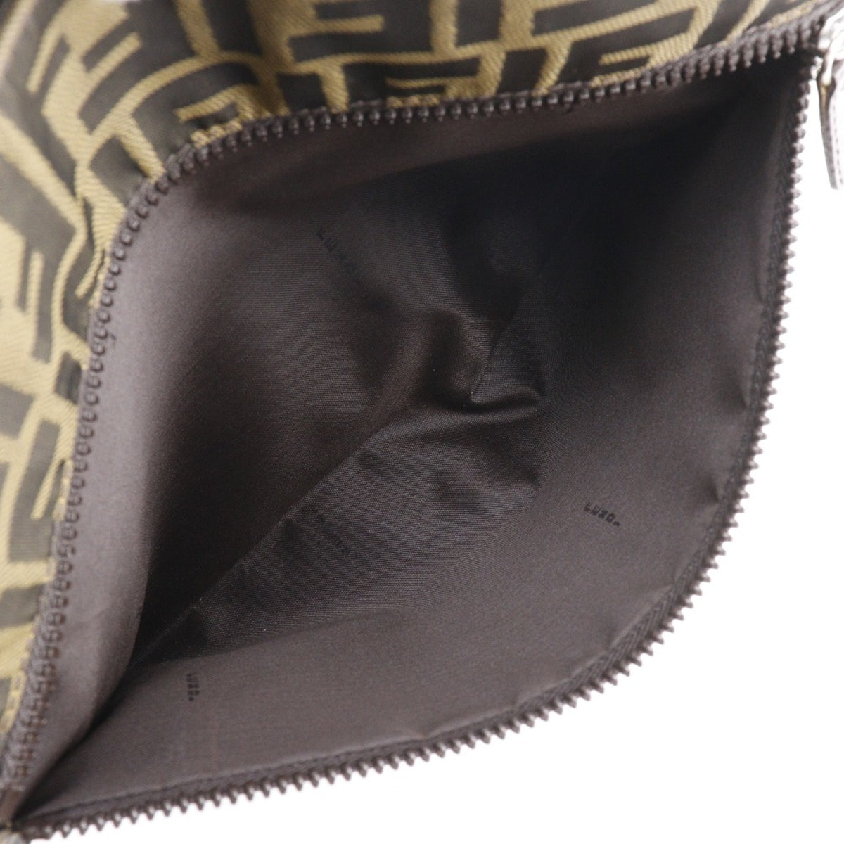 Fendi Brown Nylon Canvas Shoulder Bag (Pre-Owned)