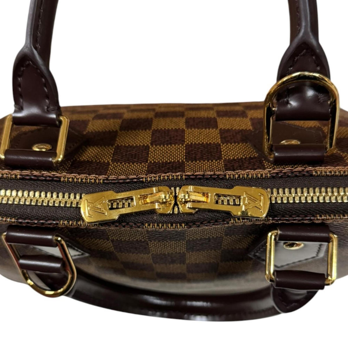 Louis Vuitton Brown Damier Canvas Or Damier Canvas Handbag (Pre-Owned)