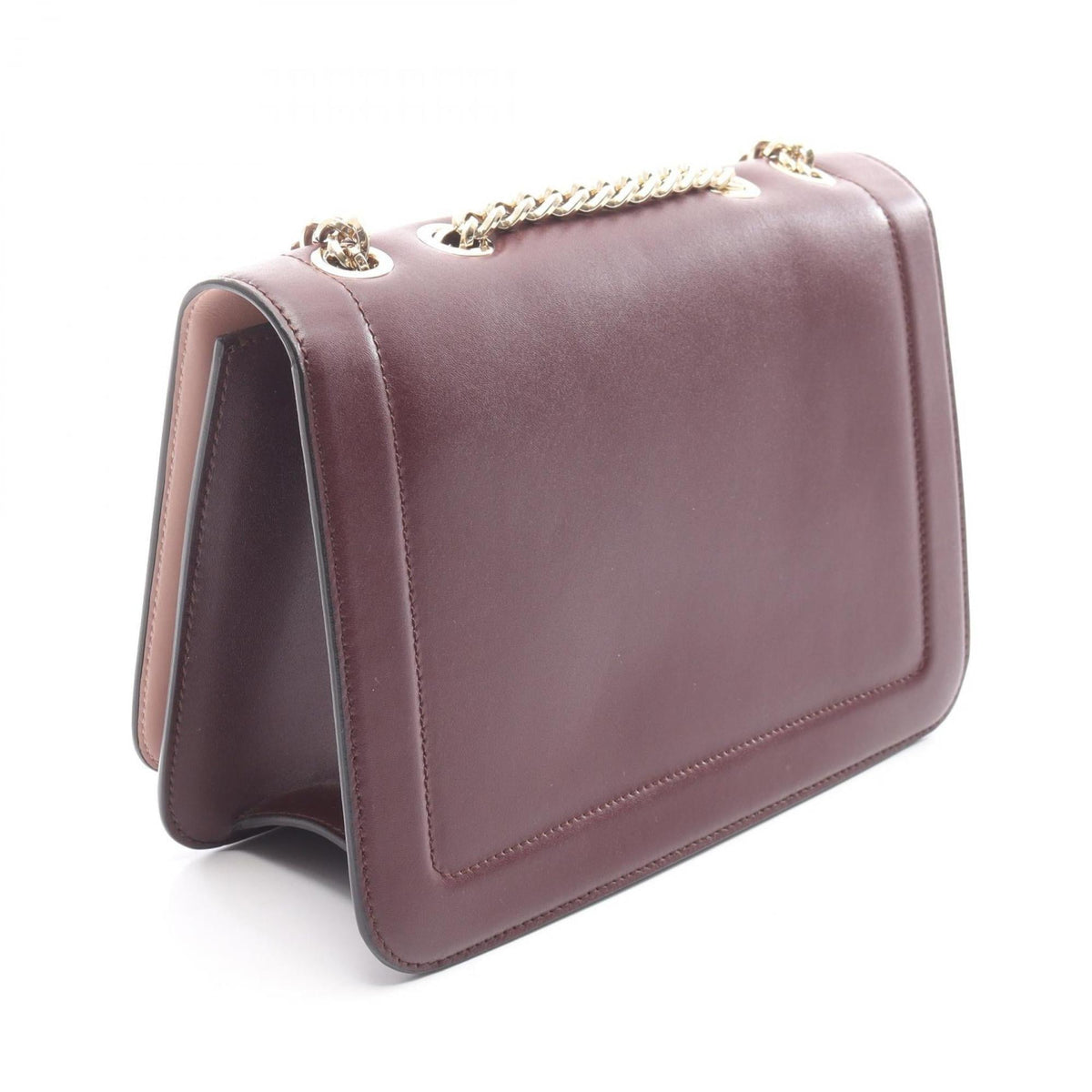 Salvatore Ferragamo Bordeaux Leather Shoulder Bag (Pre-Owned)