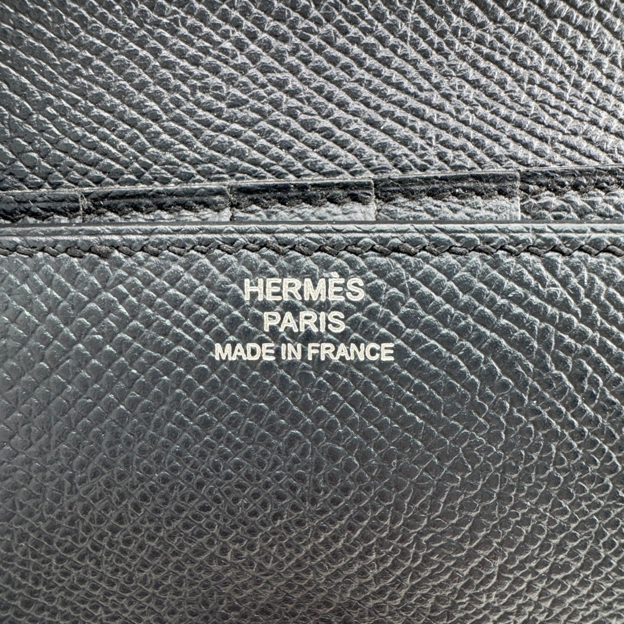 Hermes Blue Indigo Epsom Leather Wallet (Tri-Fold) (Pre-Owned)