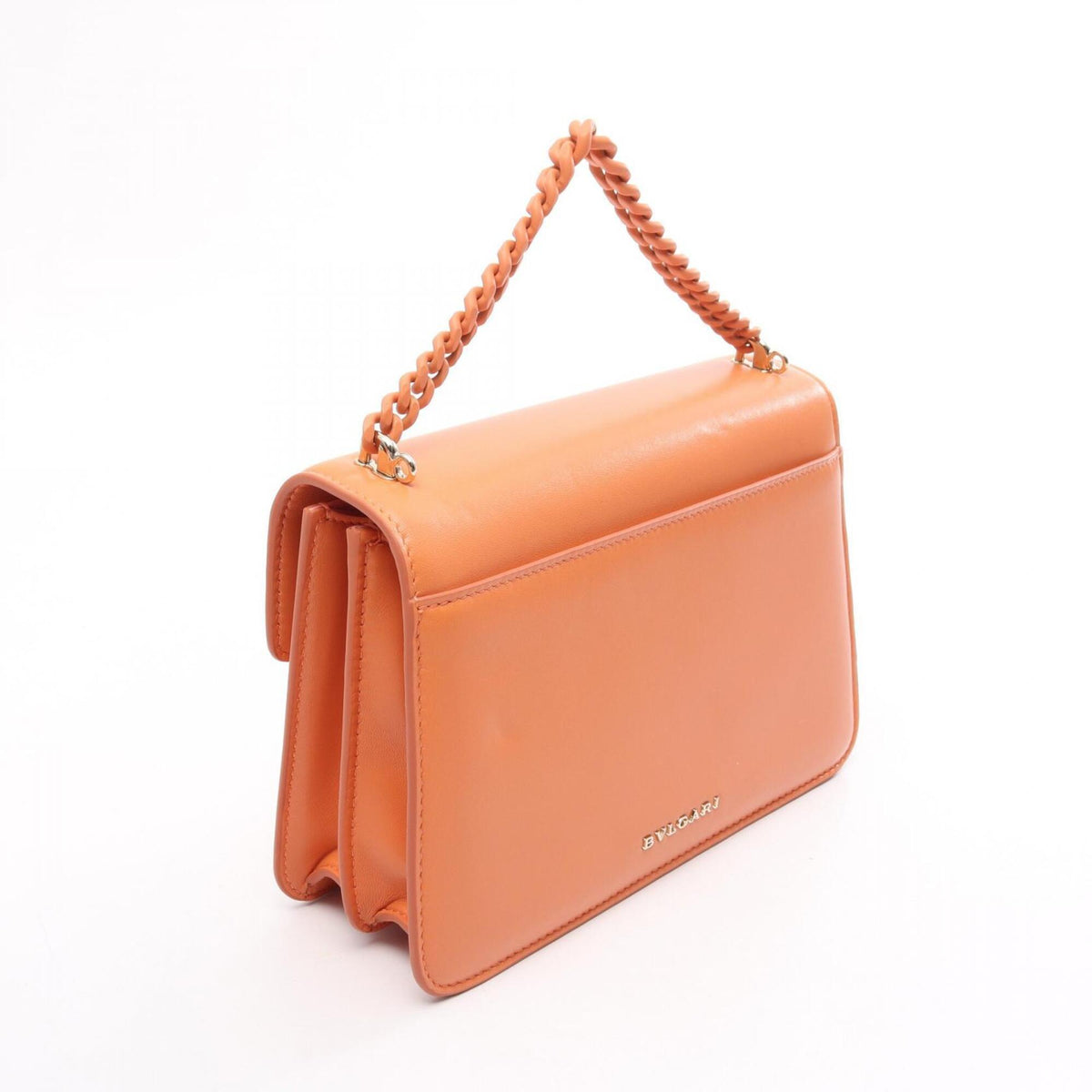 Bvlgari Orange Leather Handbag (Pre-Owned)