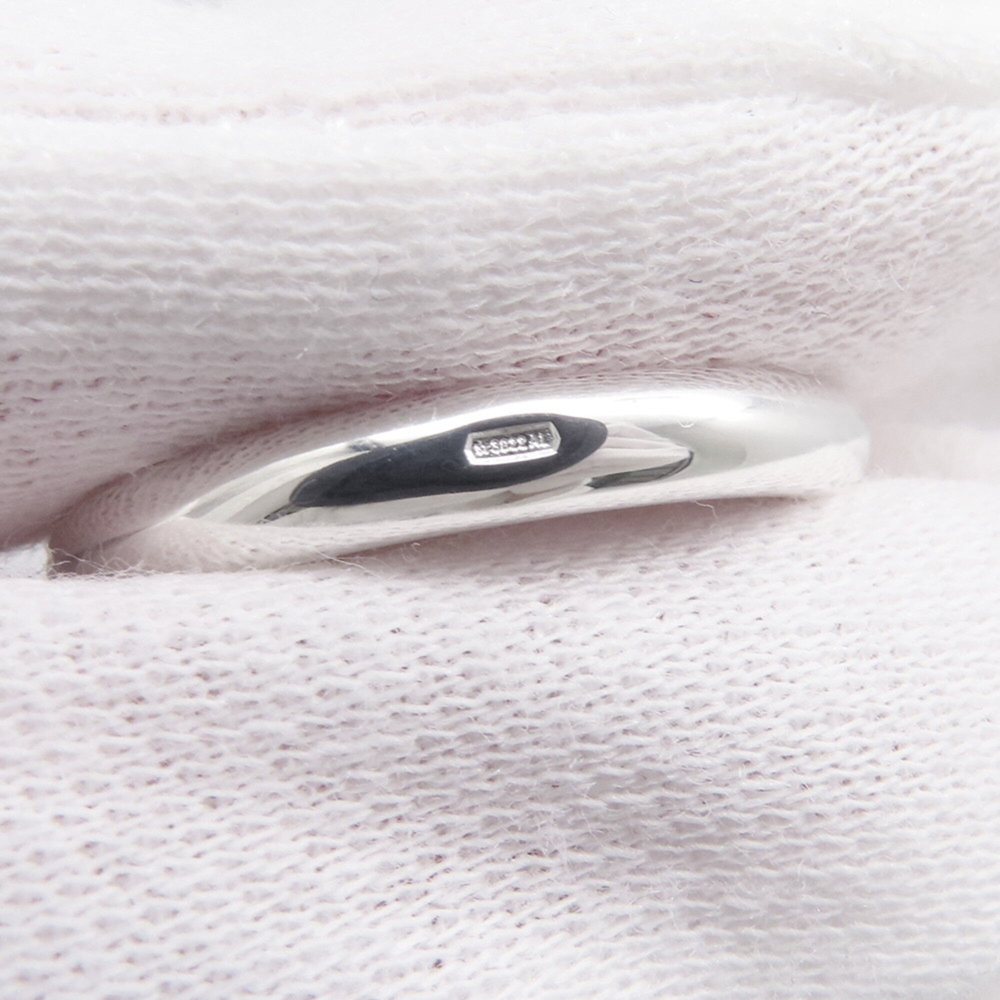 Hermes Silver Silver 925 Band Ring (Pre-Owned)