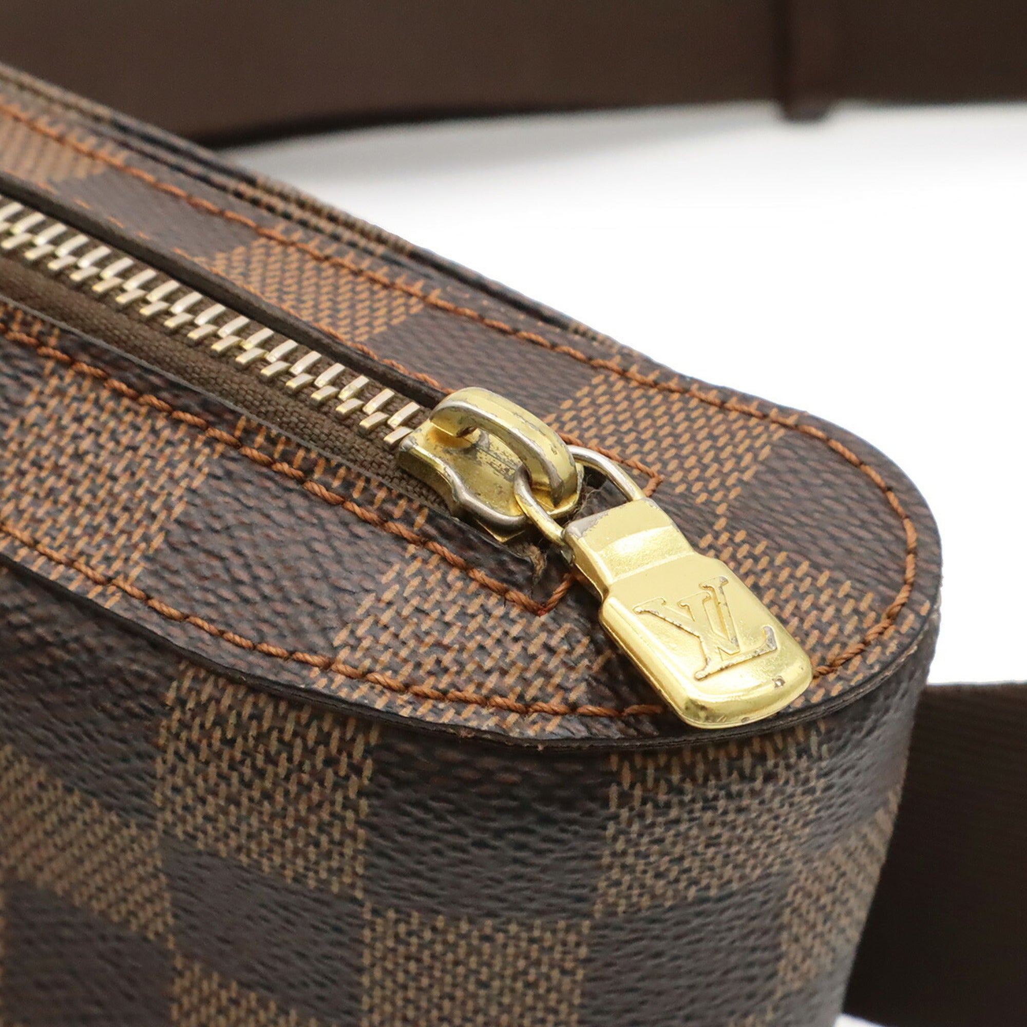 Louis Vuitton Damier Brown Pvc Shoulder Bag Sling Bag (Pre-Owned)