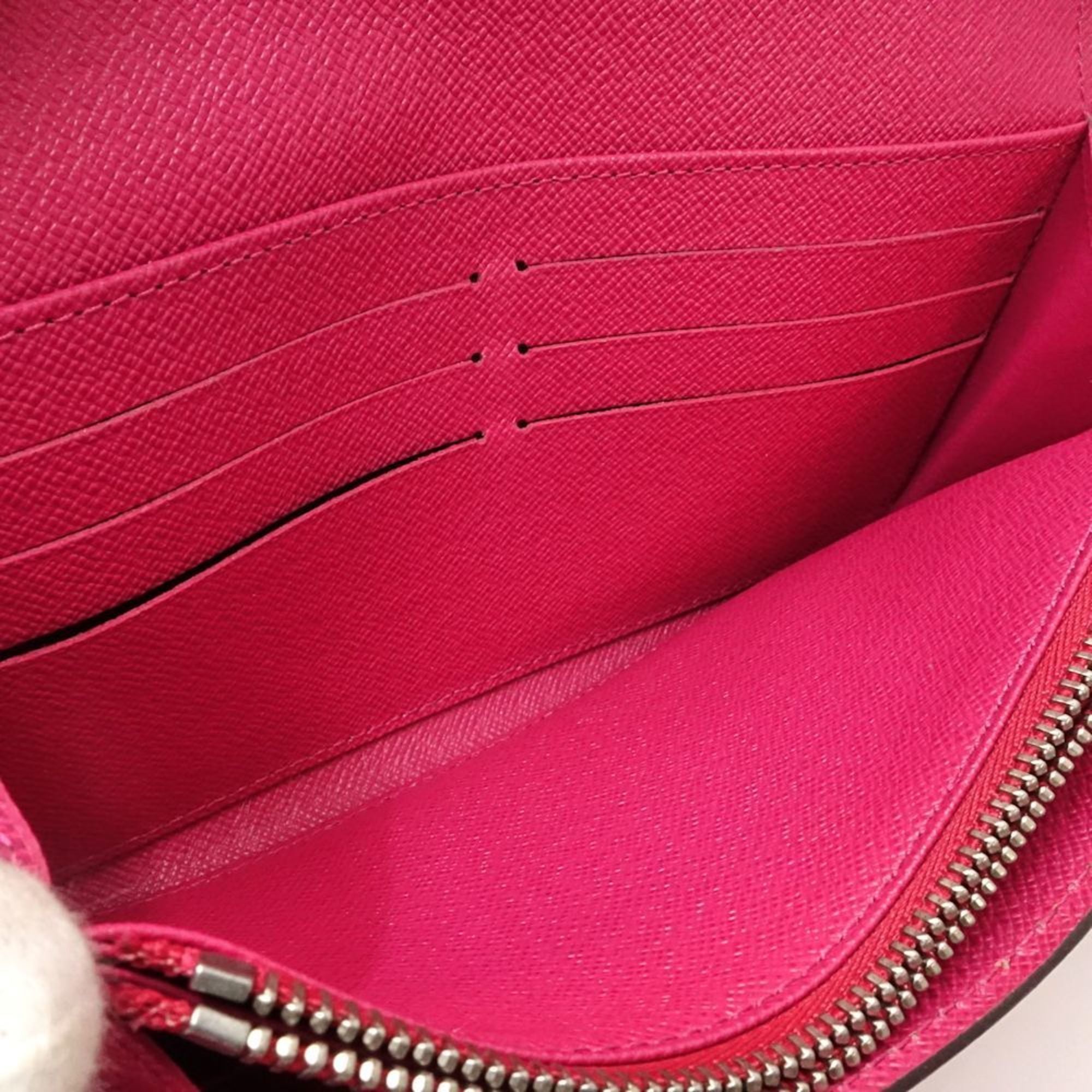 Louis Vuitton Hot Pink Leather Long Wallet (Bi-Fold) (Pre-Owned)