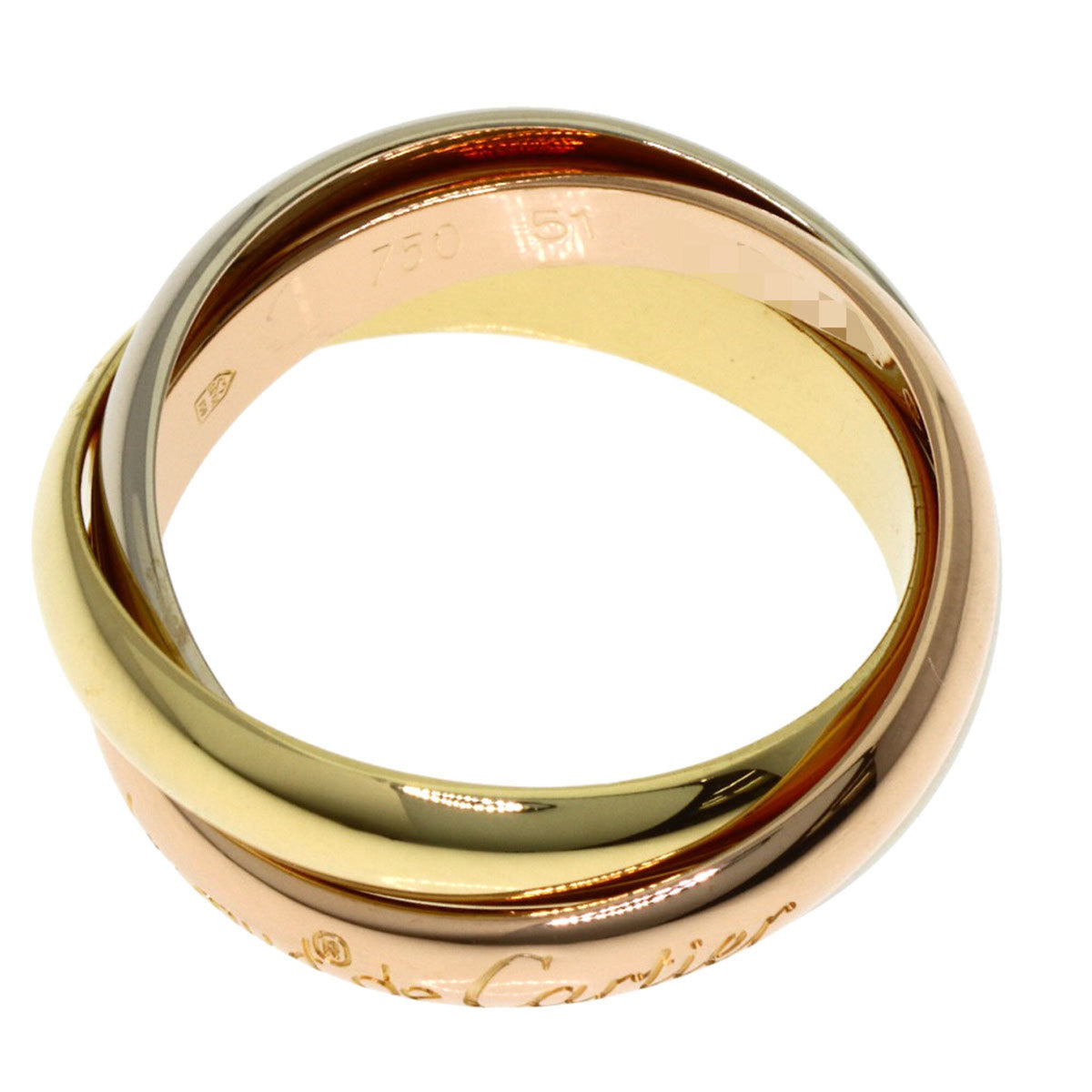 Cartier Yellow Gold (18K) Pink Gold (18K) White Gold (18K) Band Ring (Pre-Owned)