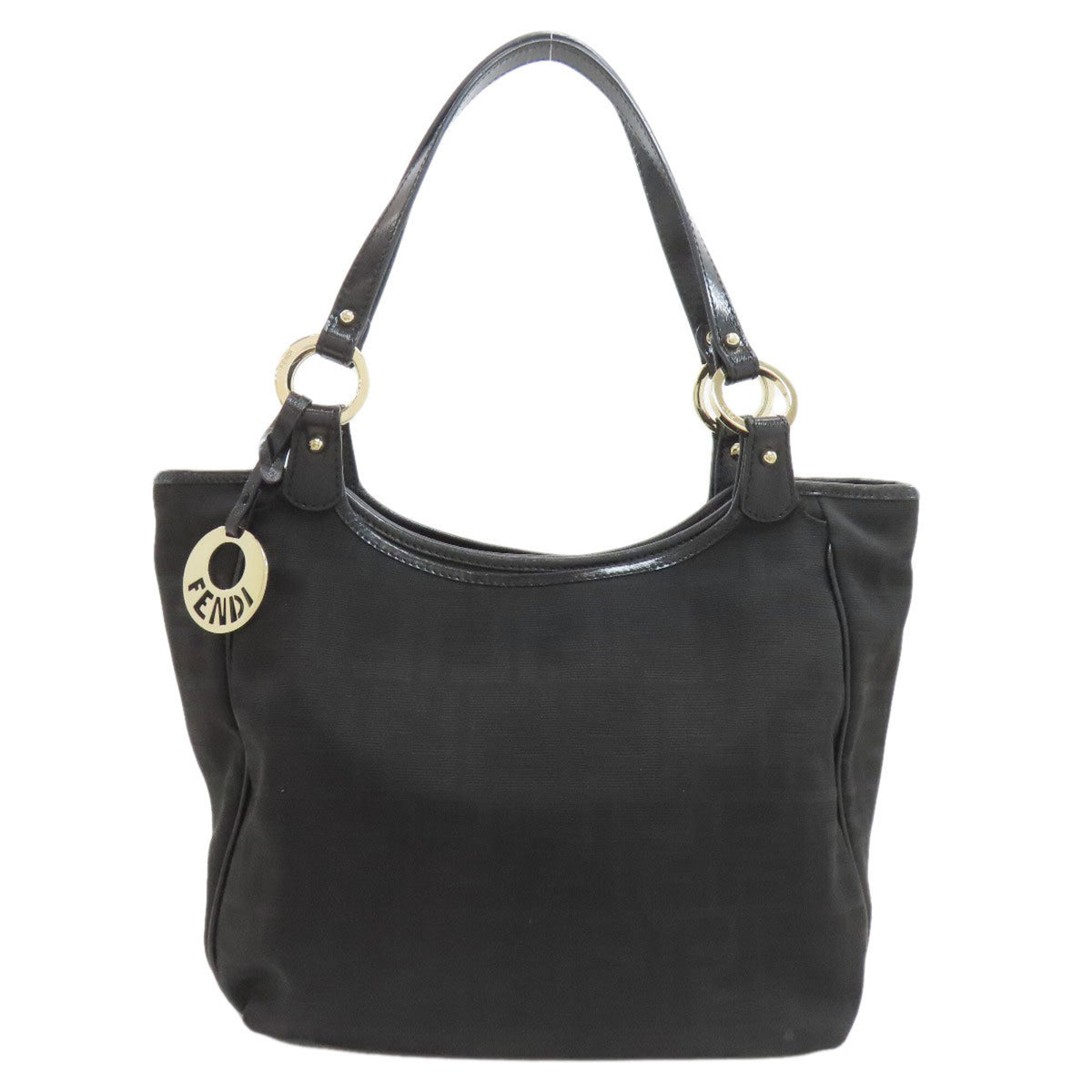 Fendi Zucca Black Pvc Tote Bag (Pre-Owned)