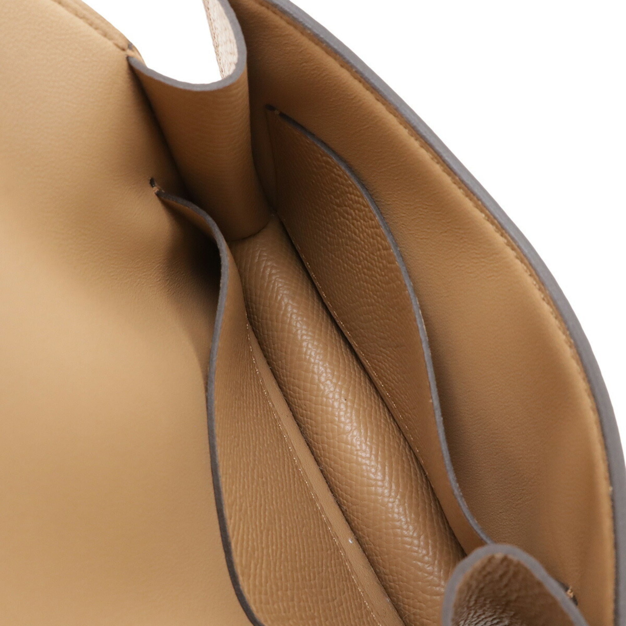 Hermes Beige Brown Epsom Leather Wallet (Bi-Fold) (Pre-Owned)