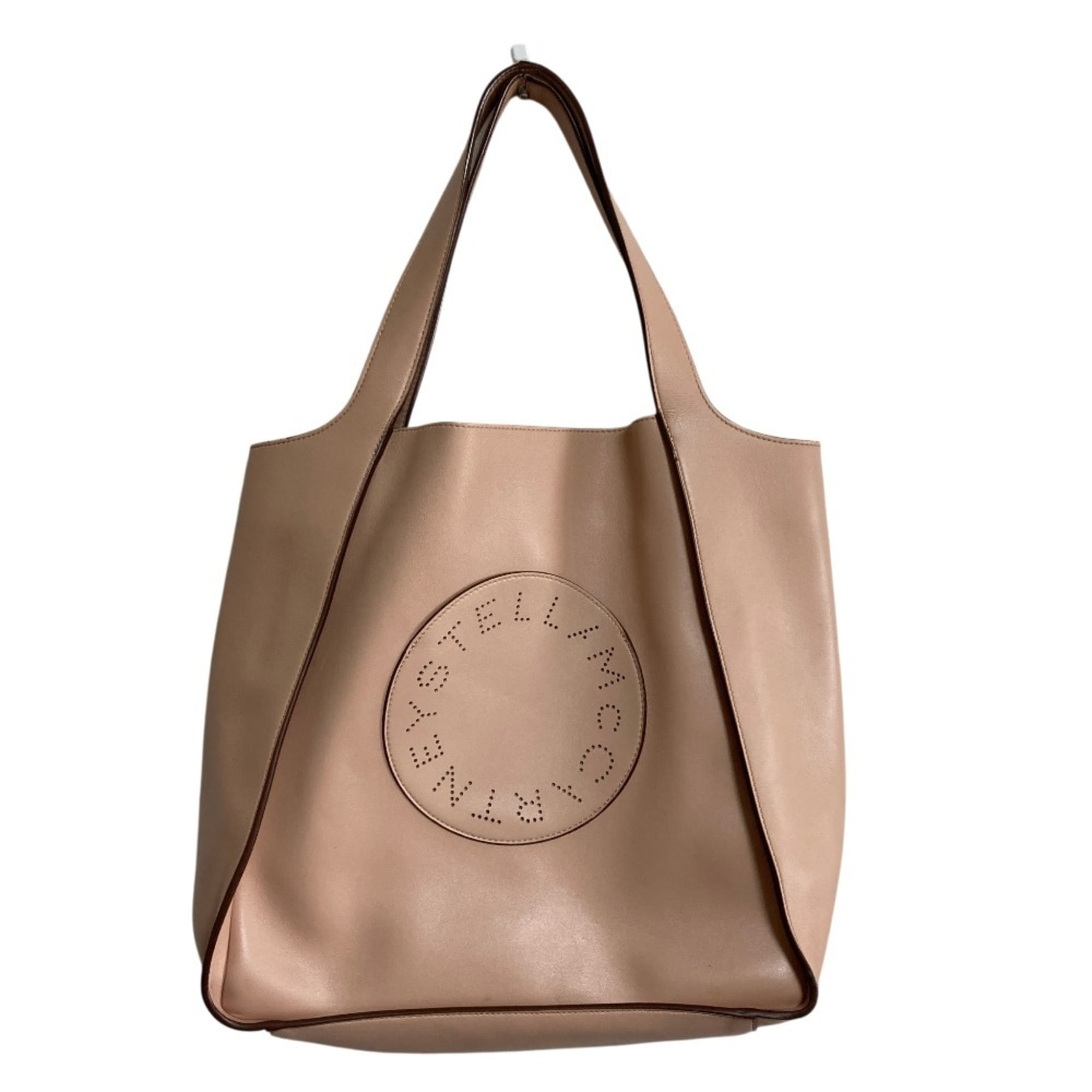 Stella Mccartney Pink Beige Handbag Pouch Tote Bag (Pre-Owned)