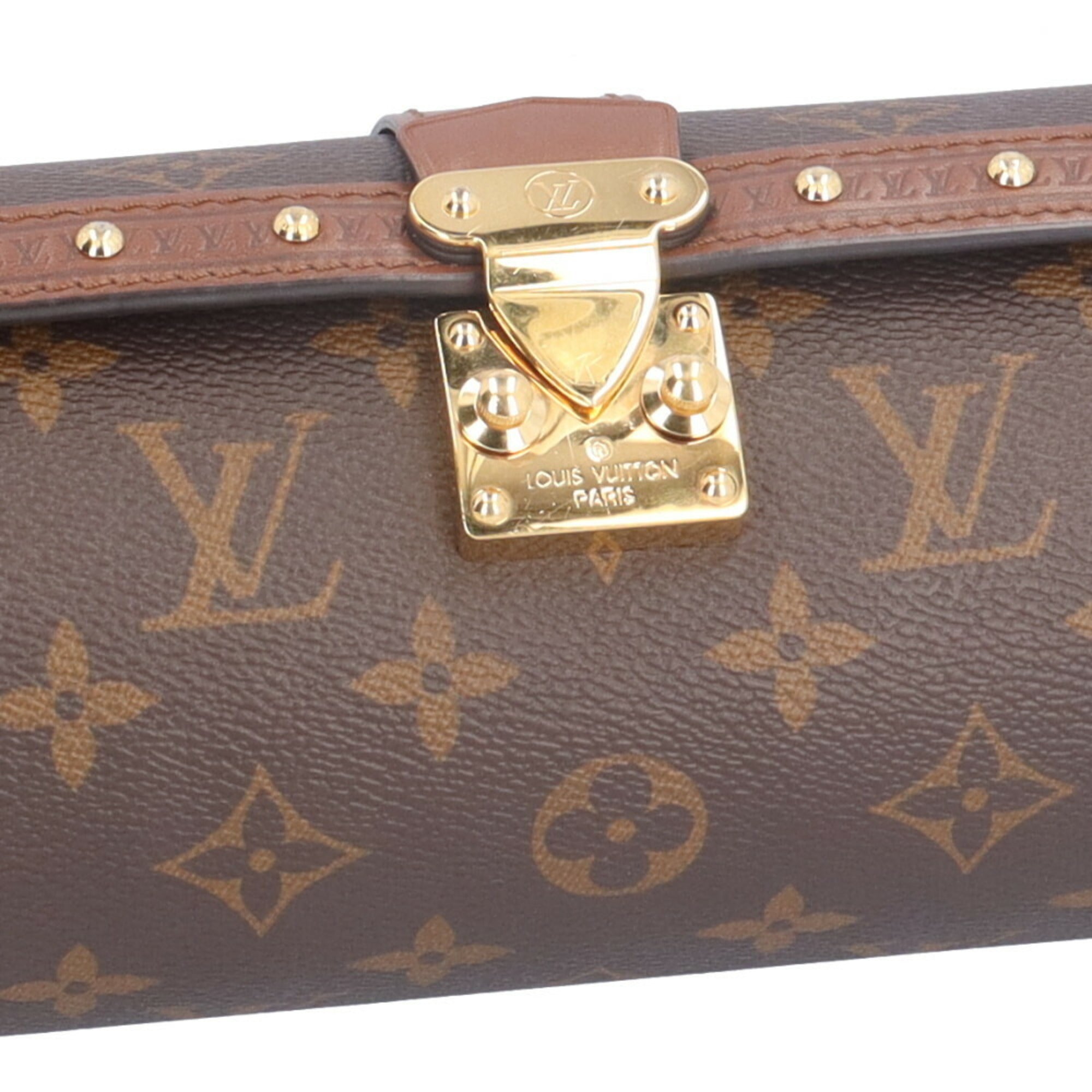 Louis Vuitton Brown Monogram Canvas Shoulder Bag (Pre-Owned)