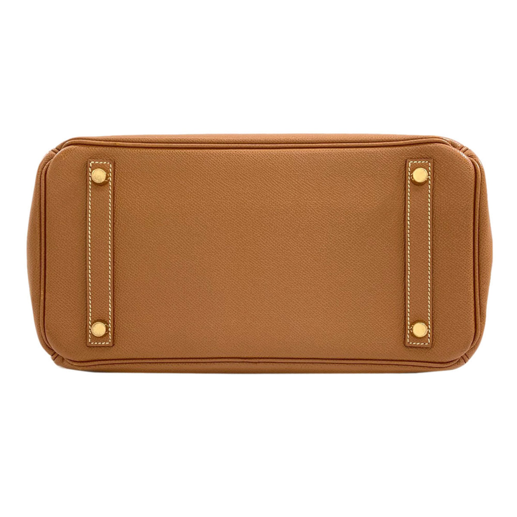Hermes Gold Epsom Leather Handbag (Pre-Owned)