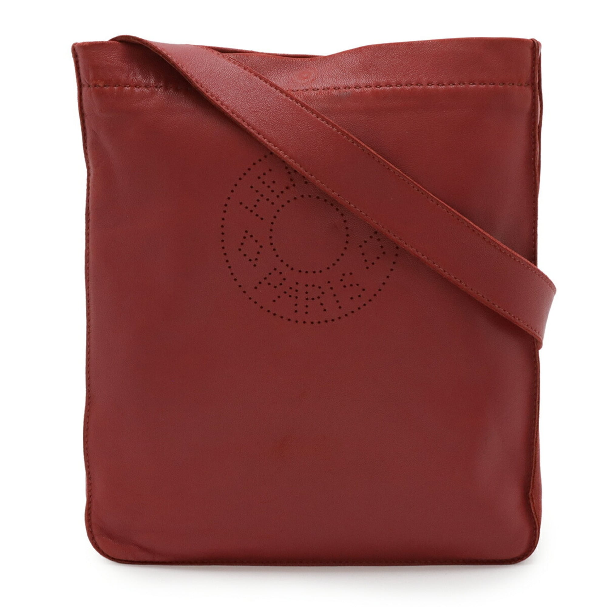 Hermes Pink Red Red Color Pochette Shoulder Bag (Pre-Owned)
