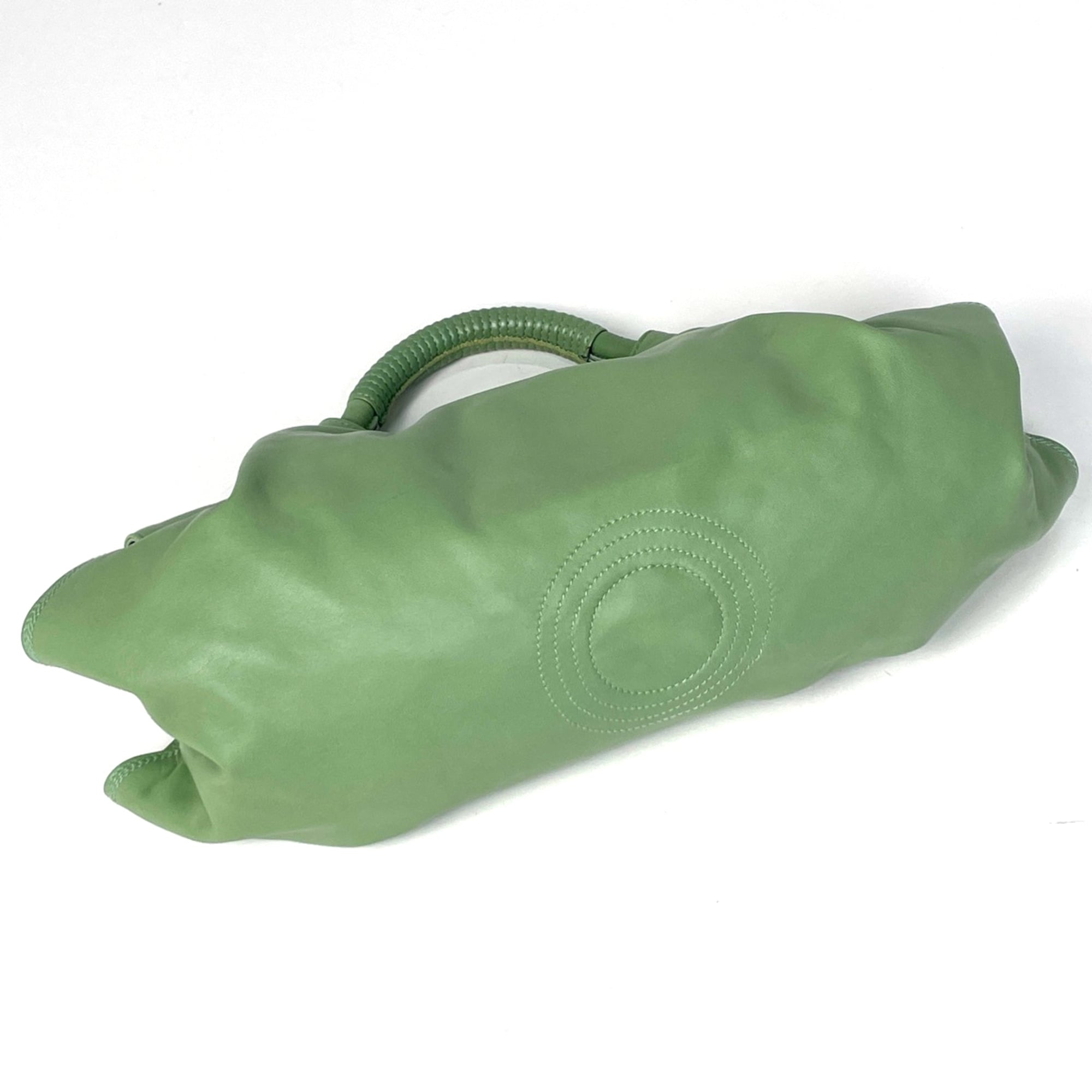 Loewe Nappa Aire Green Leather Handbag (Pre-Owned)