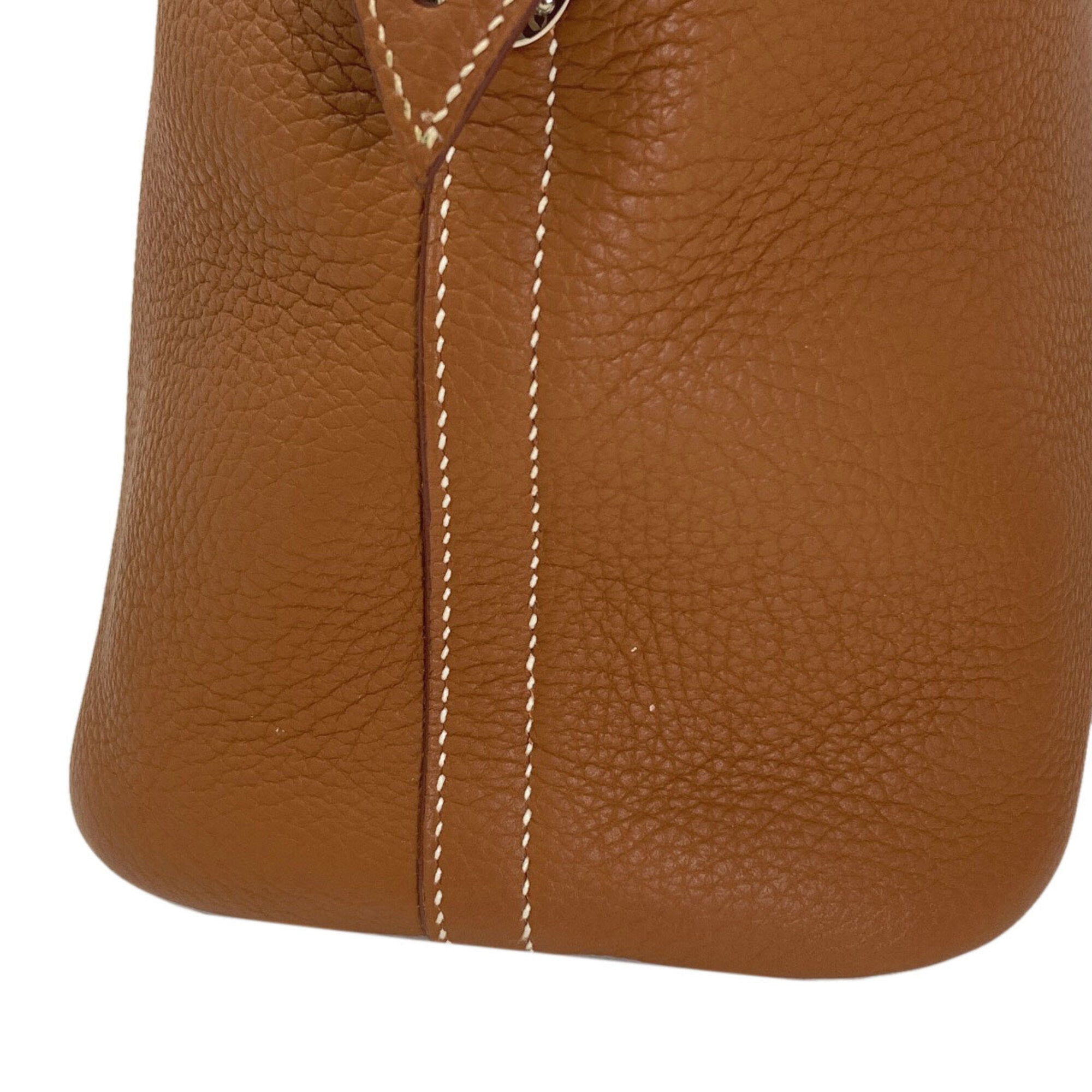 Hermes Bolide Gold Togo Leather Handbag (Pre-Owned)