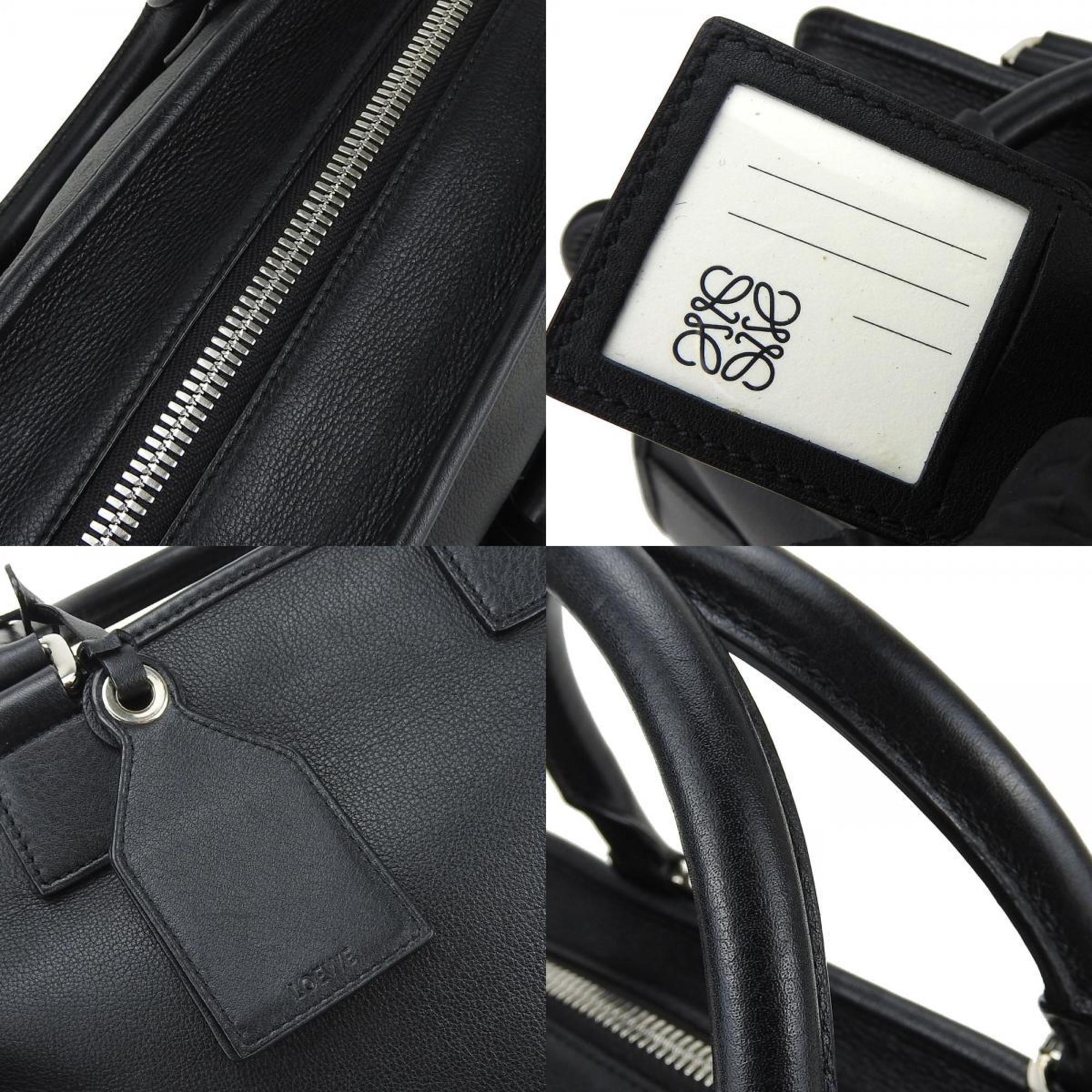 Loewe Amazona Black Leather Handbag (Pre-Owned)
