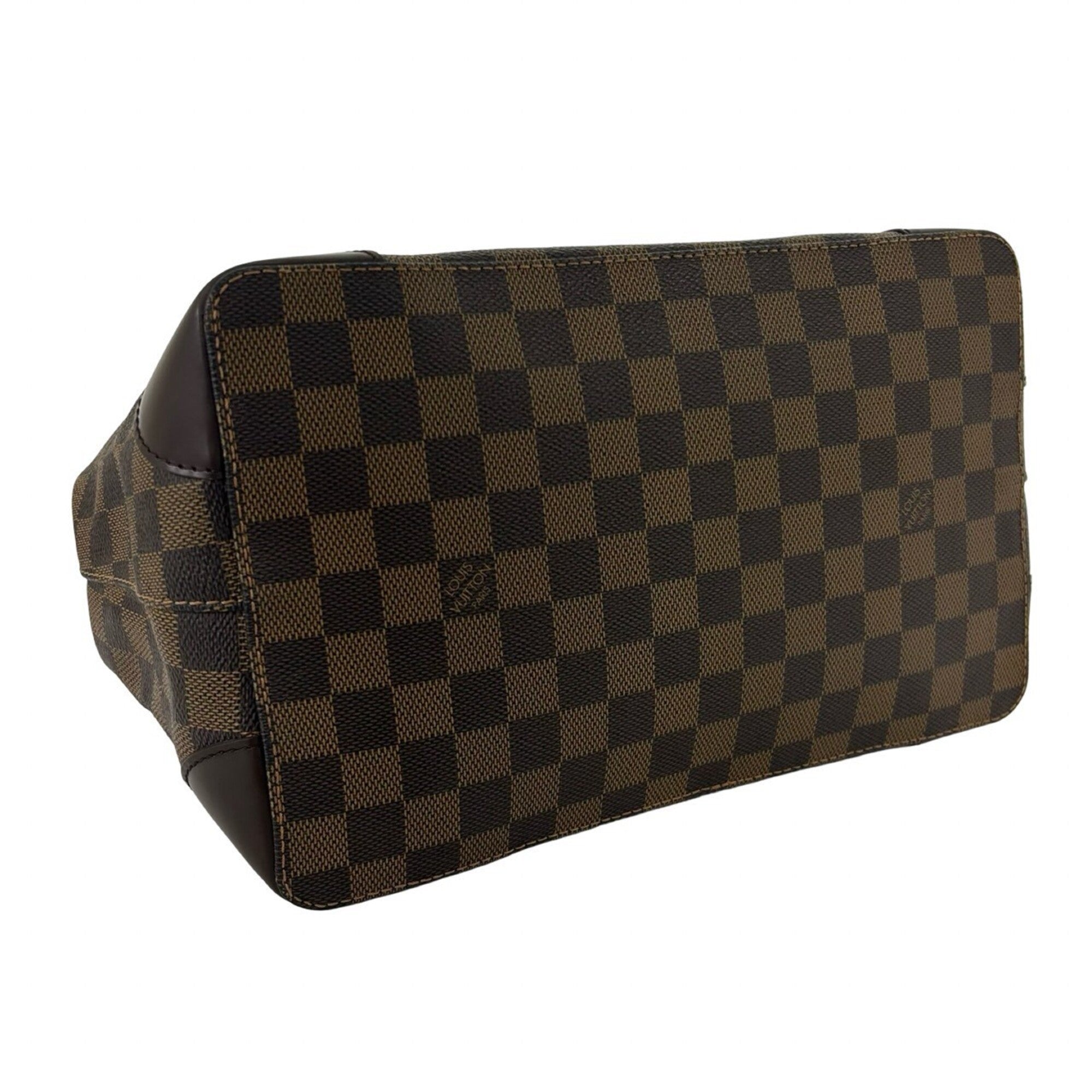 Louis Vuitton Brown Leather Pvc Handbag (Pre-Owned)